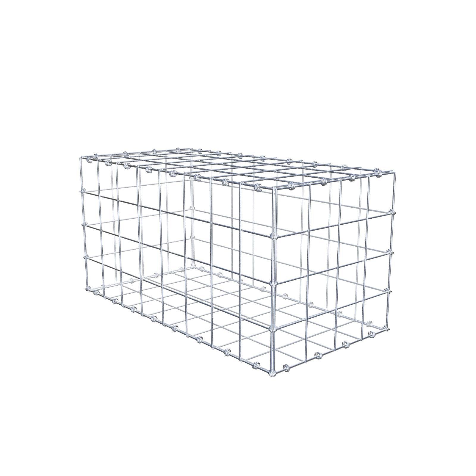 Gabione 80 cm x 40 cm x 40 cm (L x H x T), Maschenweite 10 x 10 cm, Spiralring