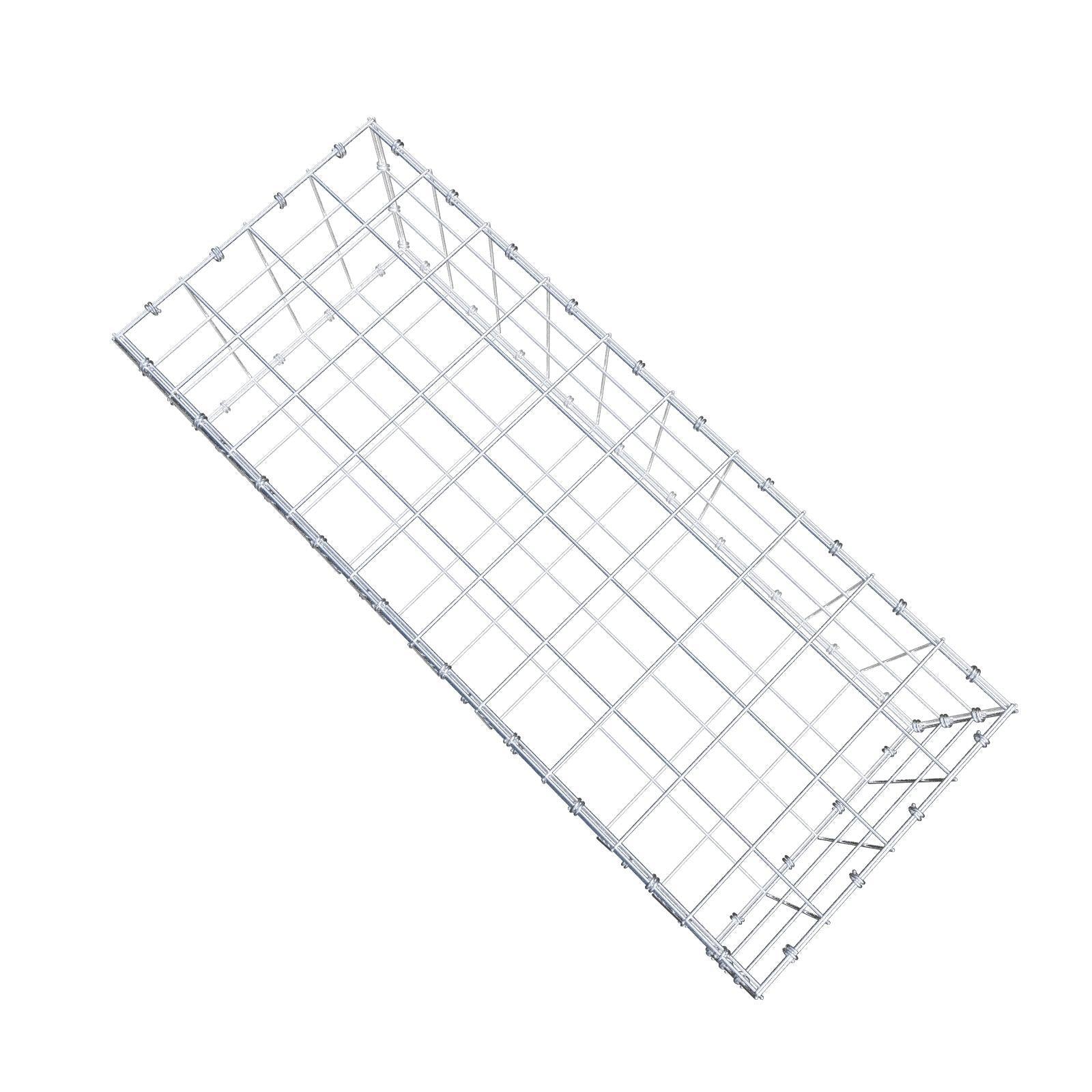 Gabion 100 cm x 30 cm x 40 cm (L x H x D), mesh size 10 x 10 cm, spiral ring