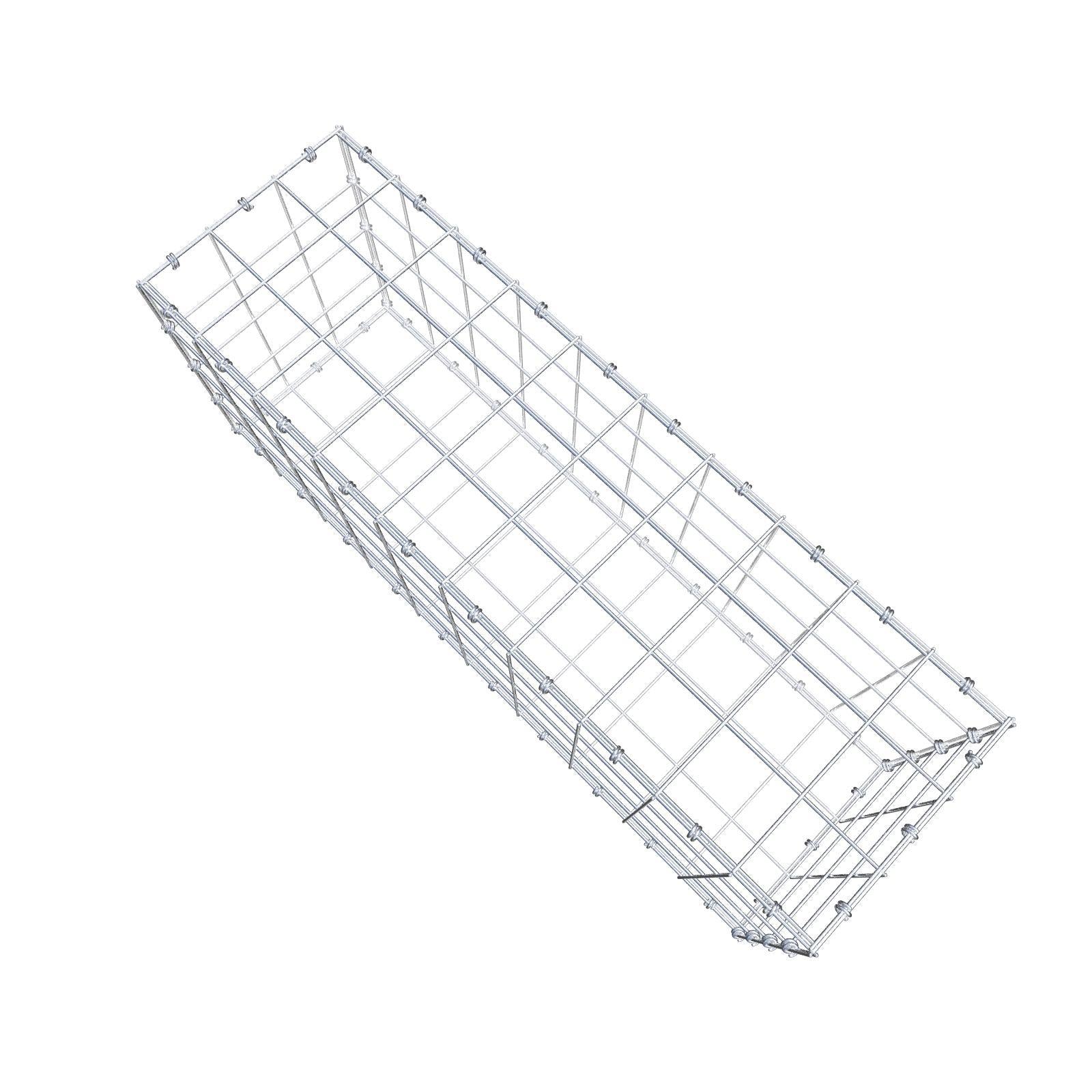 Gabion 100 cm x 40 cm x 30 cm (L x H x D), mesh size 10 x 10 cm, spiral ring