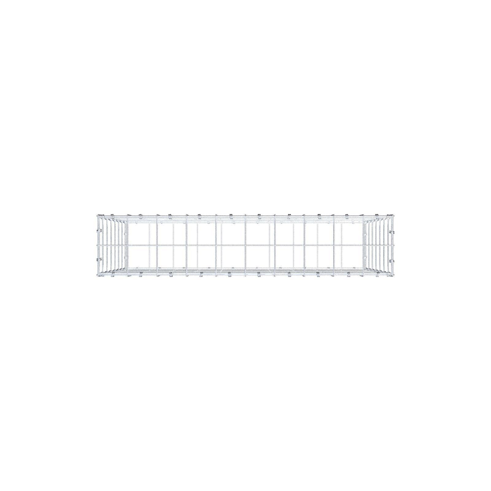 Gabbione 100 cm x 70 cm x 20 cm (L x H x P), maglia 10 x 10 cm, anello a spirale