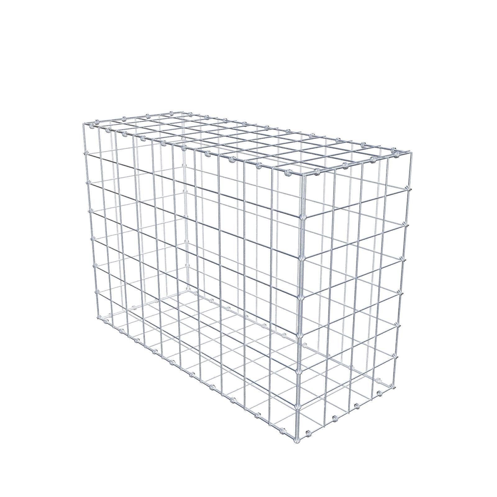 Gabione 100 cm x 70 cm x 40 cm (L x H x T), Maschenweite 10 x 10 cm, Spiralring