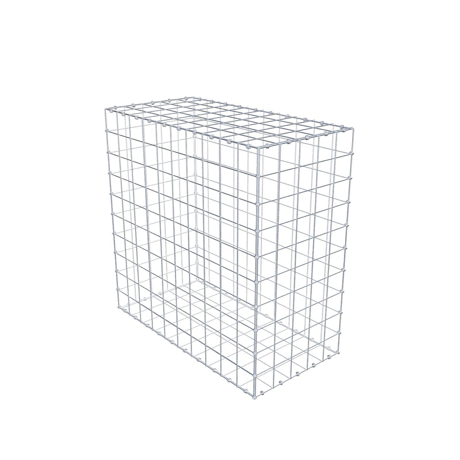 Gabion 100 cm x 100 cm x 50 cm (L x H x D), mesh size 10 x 10 cm, spiral ring