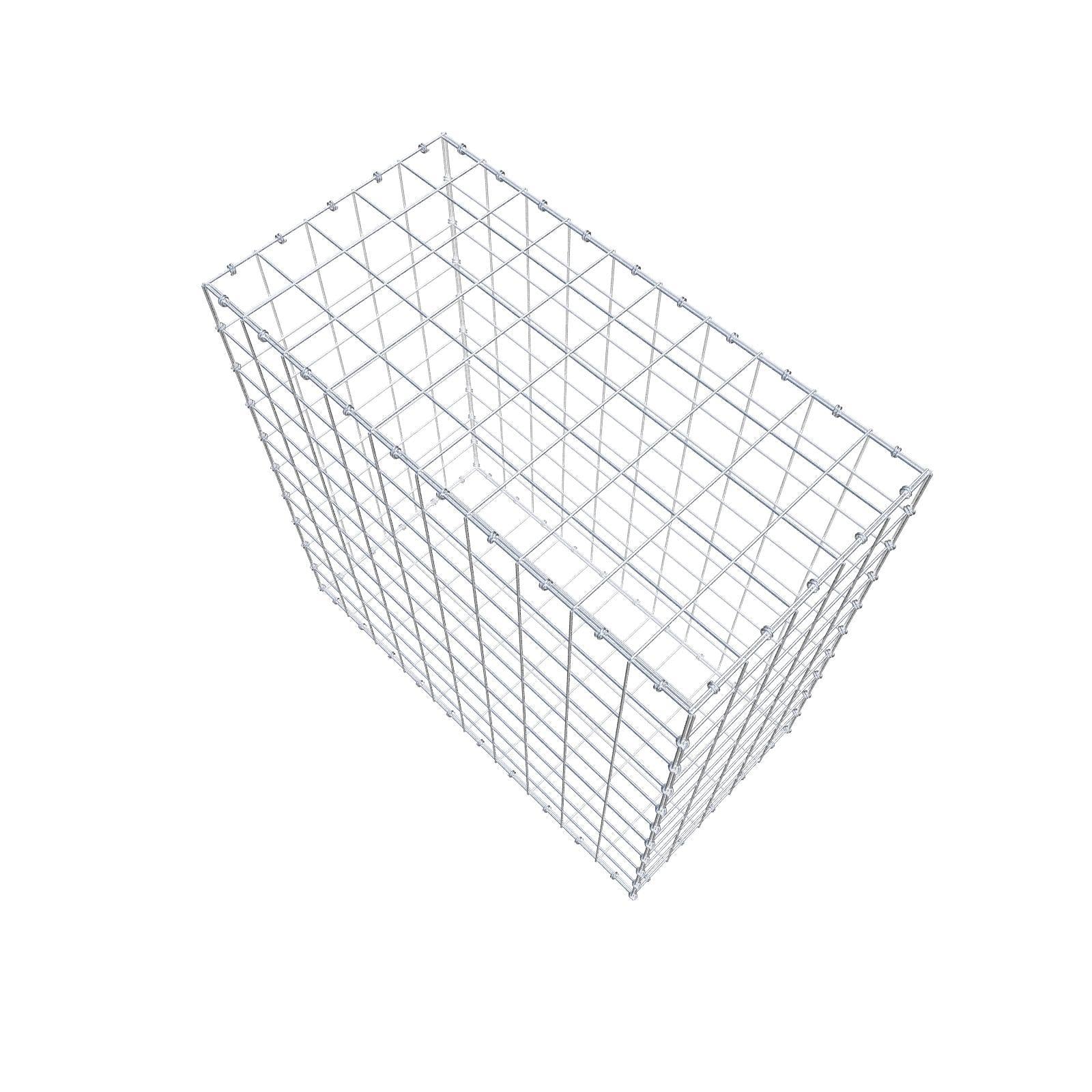 Gabion 100 cm x 100 cm x 50 cm (L x H x D), mesh size 10 x 10 cm, spiral ring