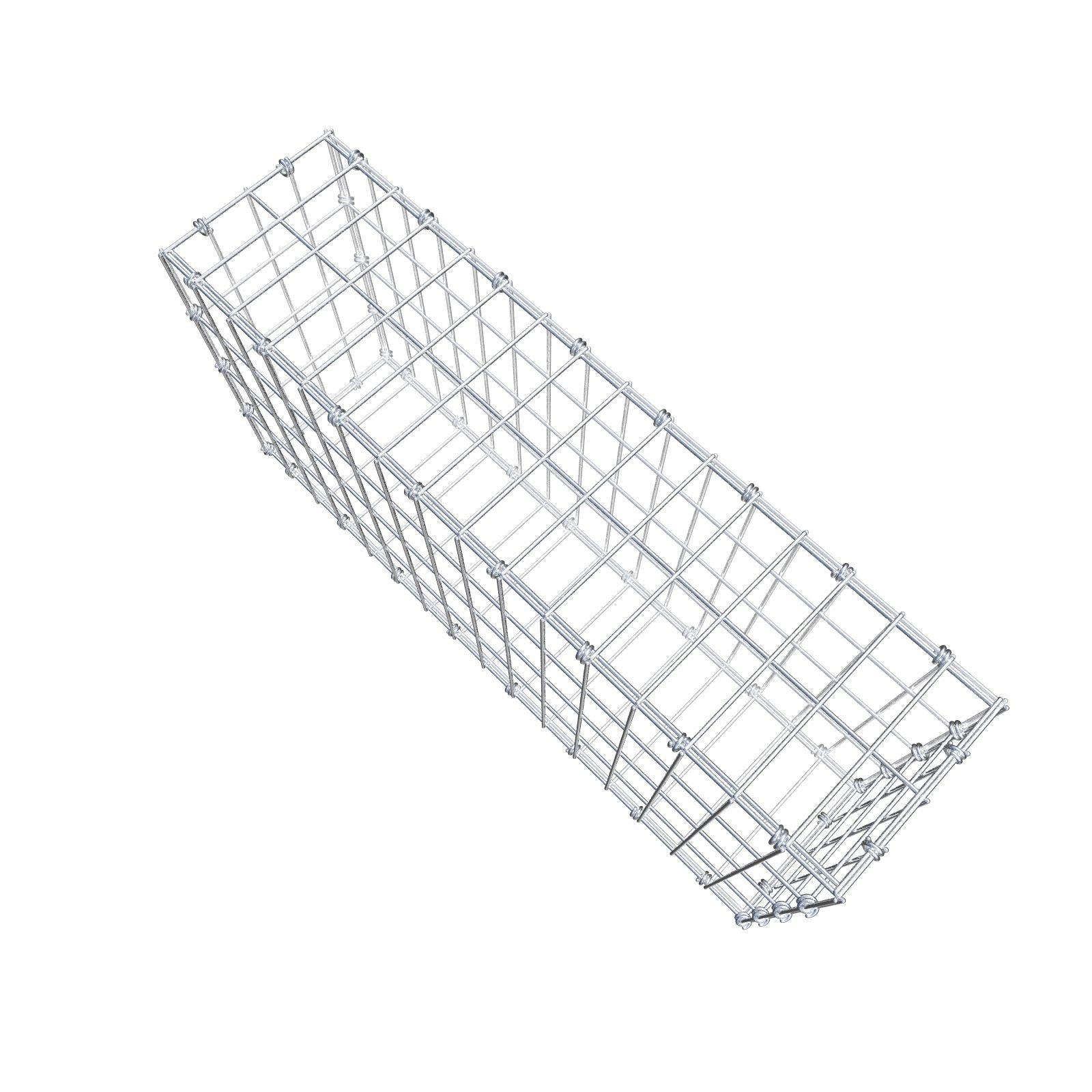 Gabion 80 cm x 40 cm x 20 cm (L x H x P), mailles 5 x 10 cm, anneau en spirale