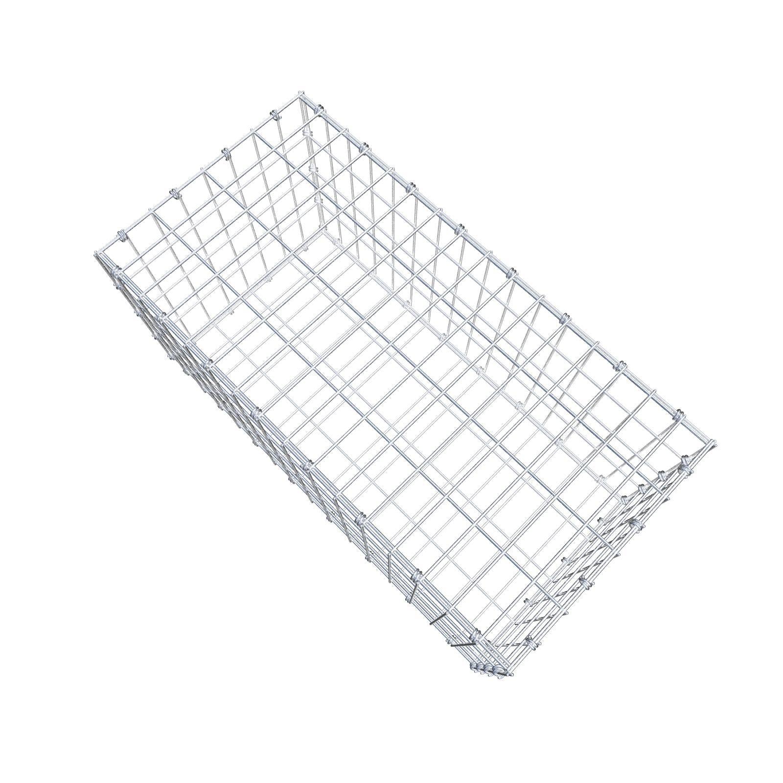 Gabion 80 cm x 40 cm x 40 cm (L x H x D), maskstorlek 5 x 10 cm, spiralring