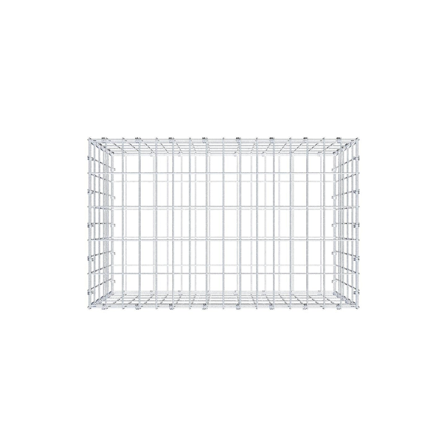 Gabbione 80 cm x 50 cm x 50 cm (L x H x P), maglia 5 x 10 cm, anello a spirale