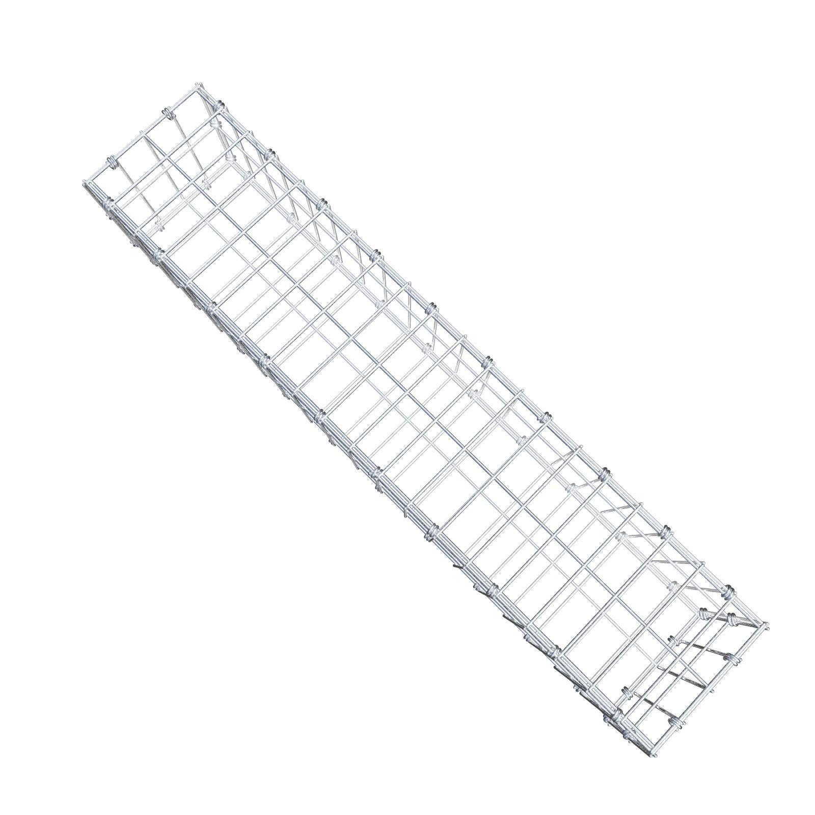 Gabion 100 cm x 20 cm x 20 cm (L x H x D), maskestørrelse 5 x 10 cm, spiralring