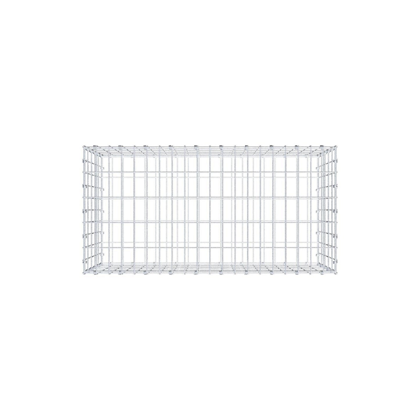 Gabione 100 cm x 50 cm x 50 cm (L x H x T), Maschenweite 5 x 10 cm, Spiralring