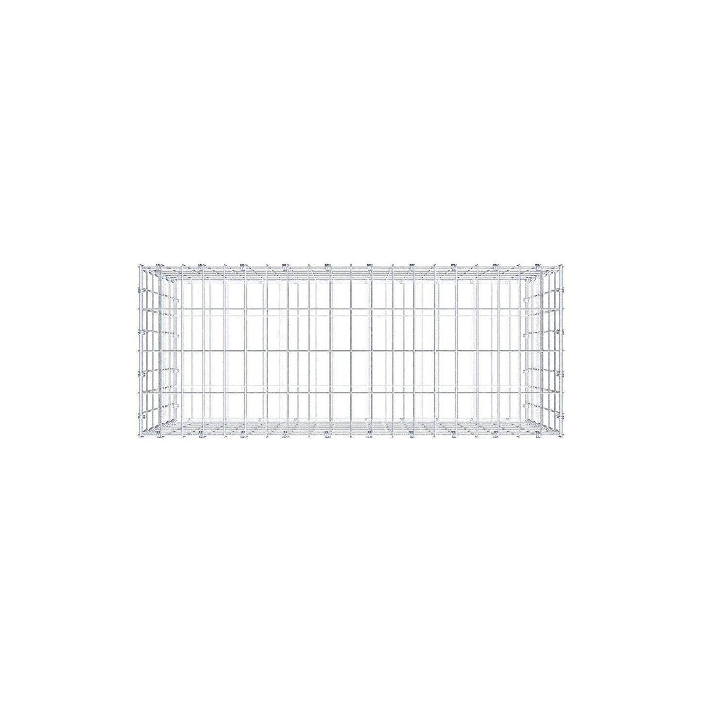 Gabion 100 cm x 60 cm x 40 cm (L x H x D), mesh size 5 x 10 cm, spiral ring