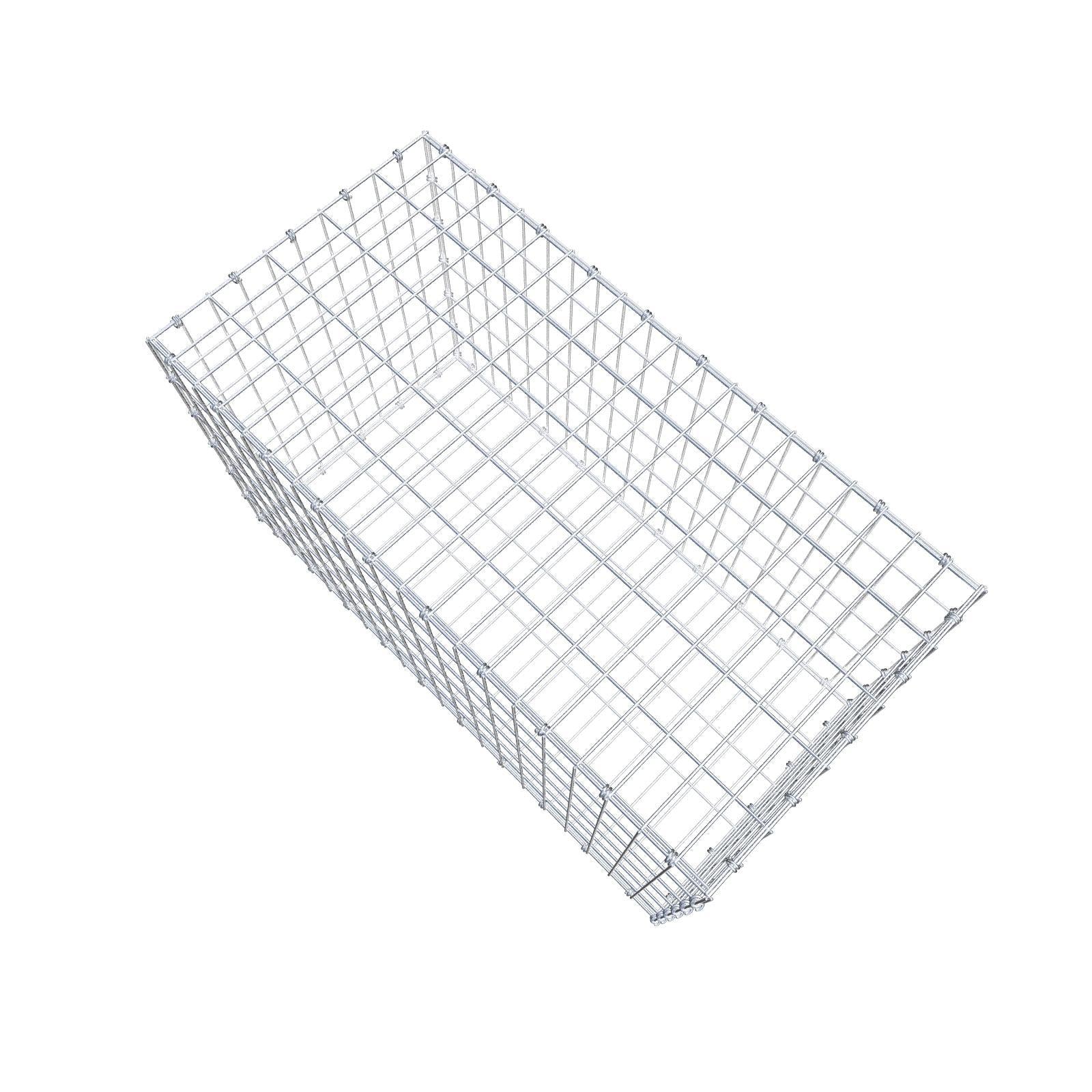 Gabion 100 cm x 60 cm x 50 cm (L x H x D), mesh size 5 x 10 cm, spiral ring