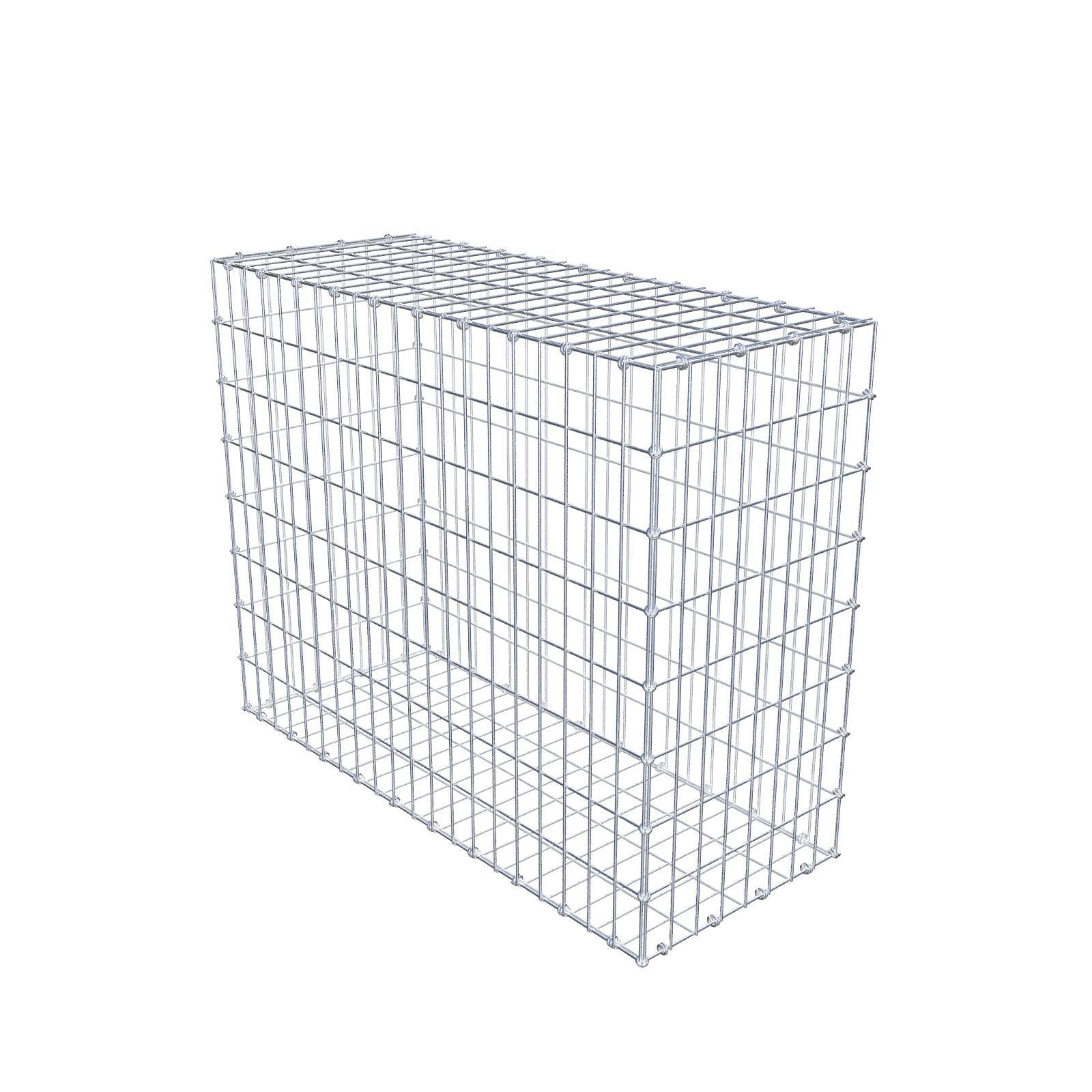 Gabbione 100 cm x 80 cm x 40 cm (L x H x P), maglia 5 x 10 cm, anello a spirale