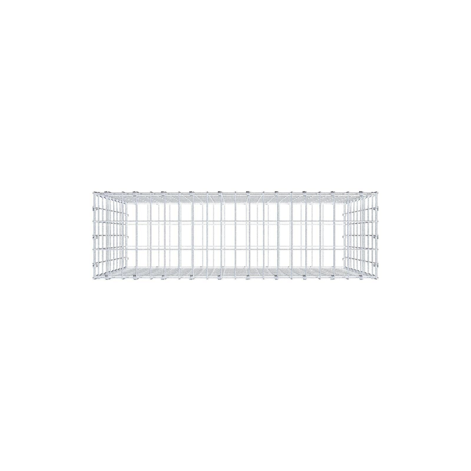 Gabion 100 cm x 90 cm x 30 cm (L x H x P), mailles 5 x 10 cm, anneau en spirale