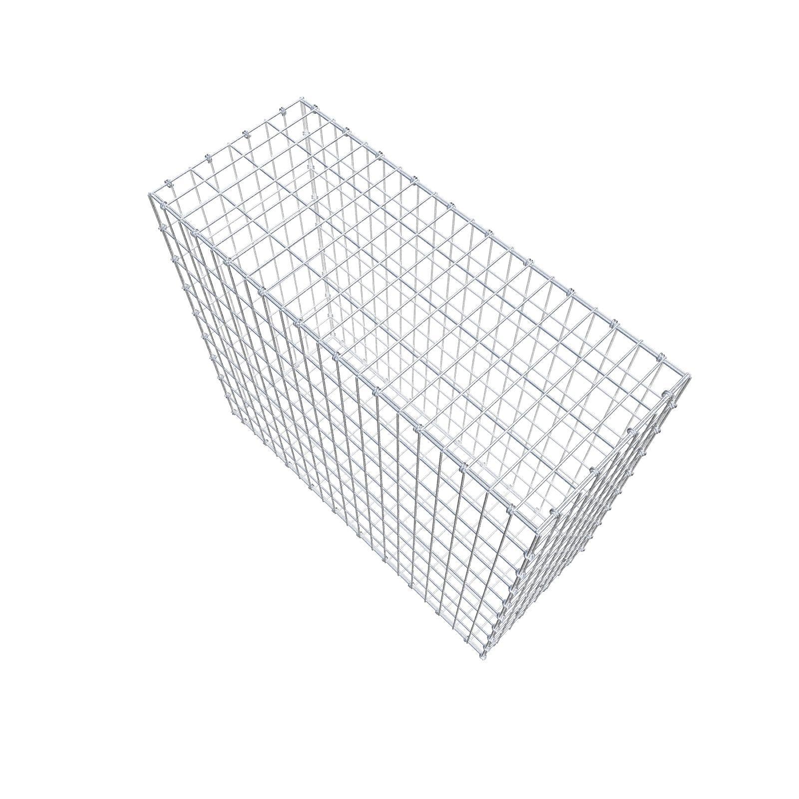 Gabion 100 cm x 90 cm x 40 cm (L x H x P), mailles 5 x 10 cm, anneau en spirale