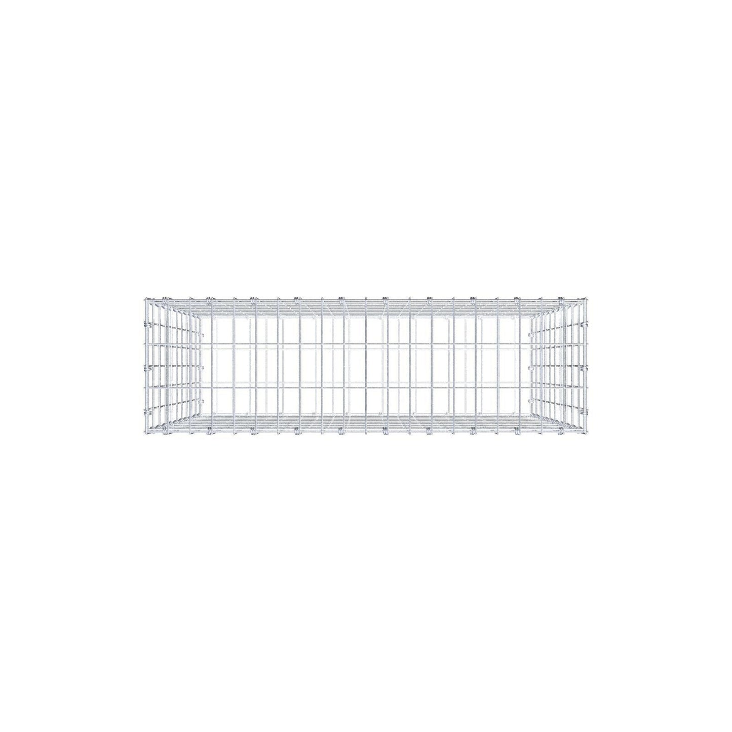 Schanskorf 100 cm x 100 cm x 30 cm (L x H x D), maaswijdte 5 x 10 cm, spiraalring