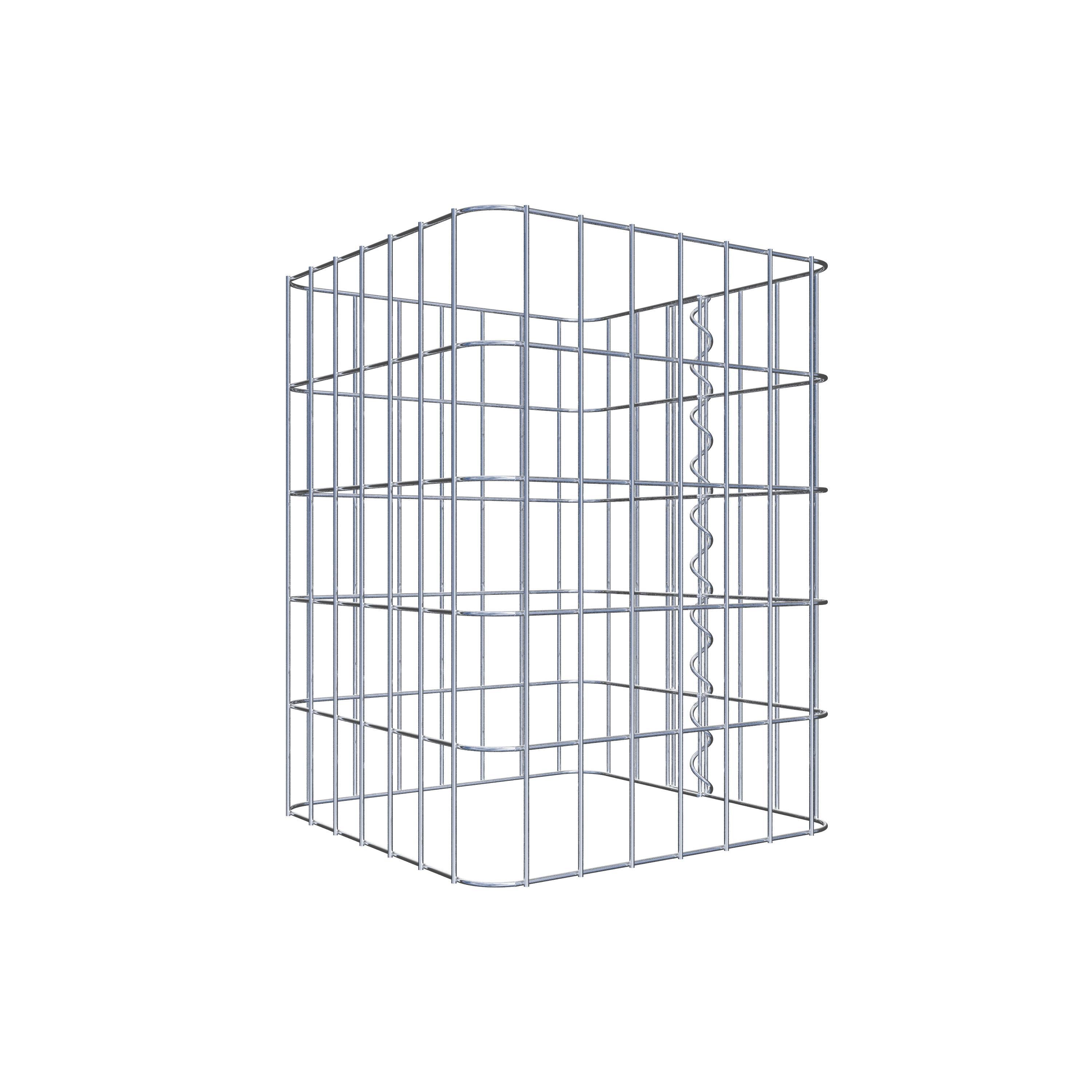 Gabionpelare 37 x 37 cm, MW 5 x 10 cm kvadrat