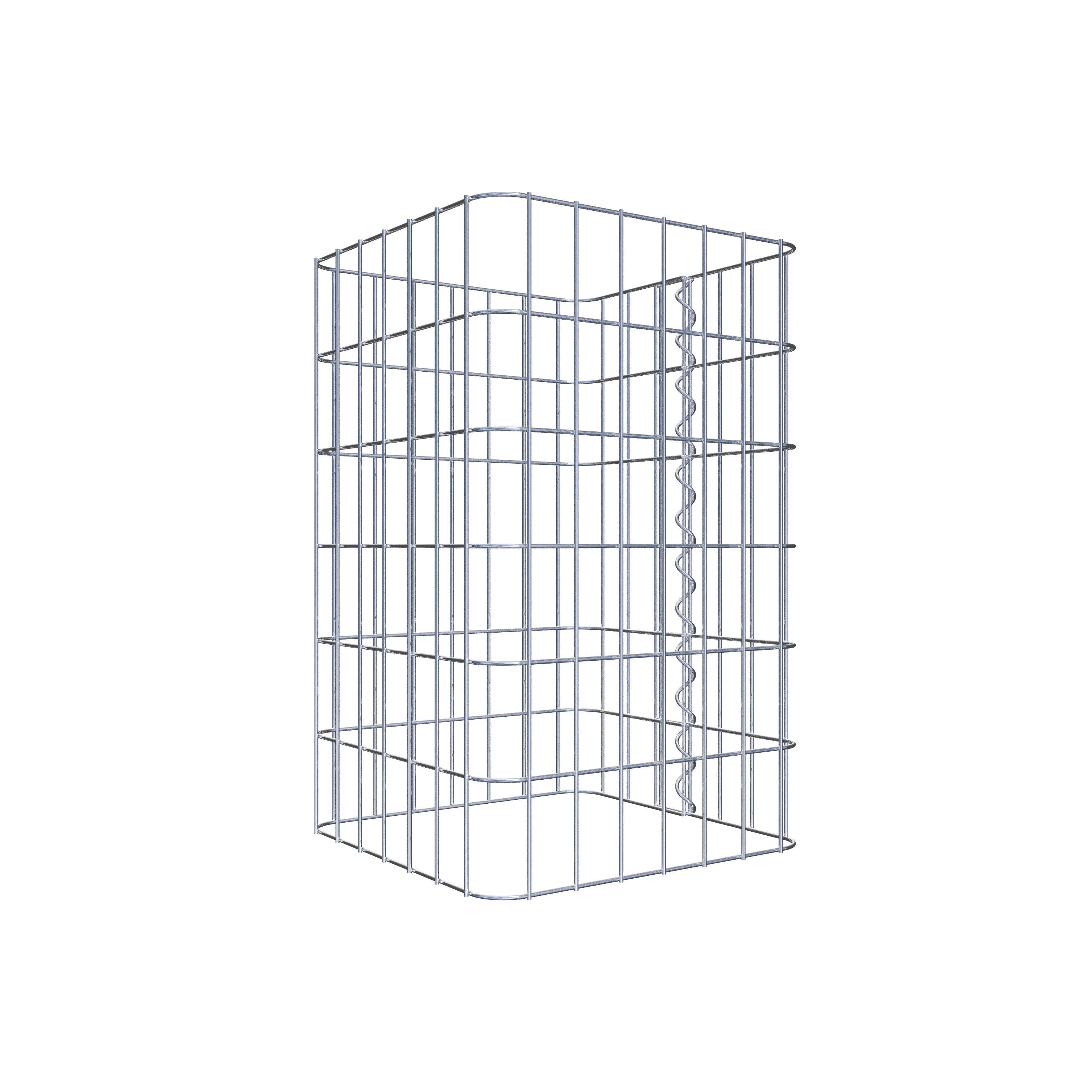 Gabionpelare 37 x 37 cm, MW 5 x 10 cm kvadrat