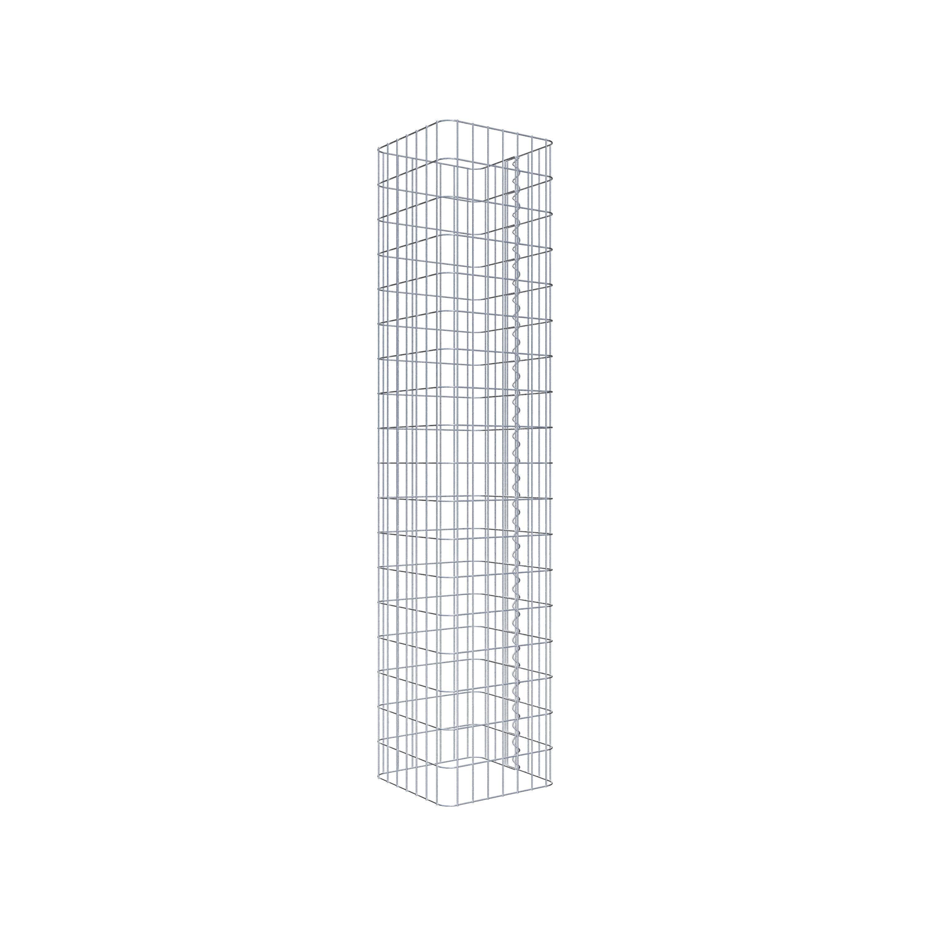 Gabionpelare 37 x 37 cm, MW 5 x 10 cm kvadrat
