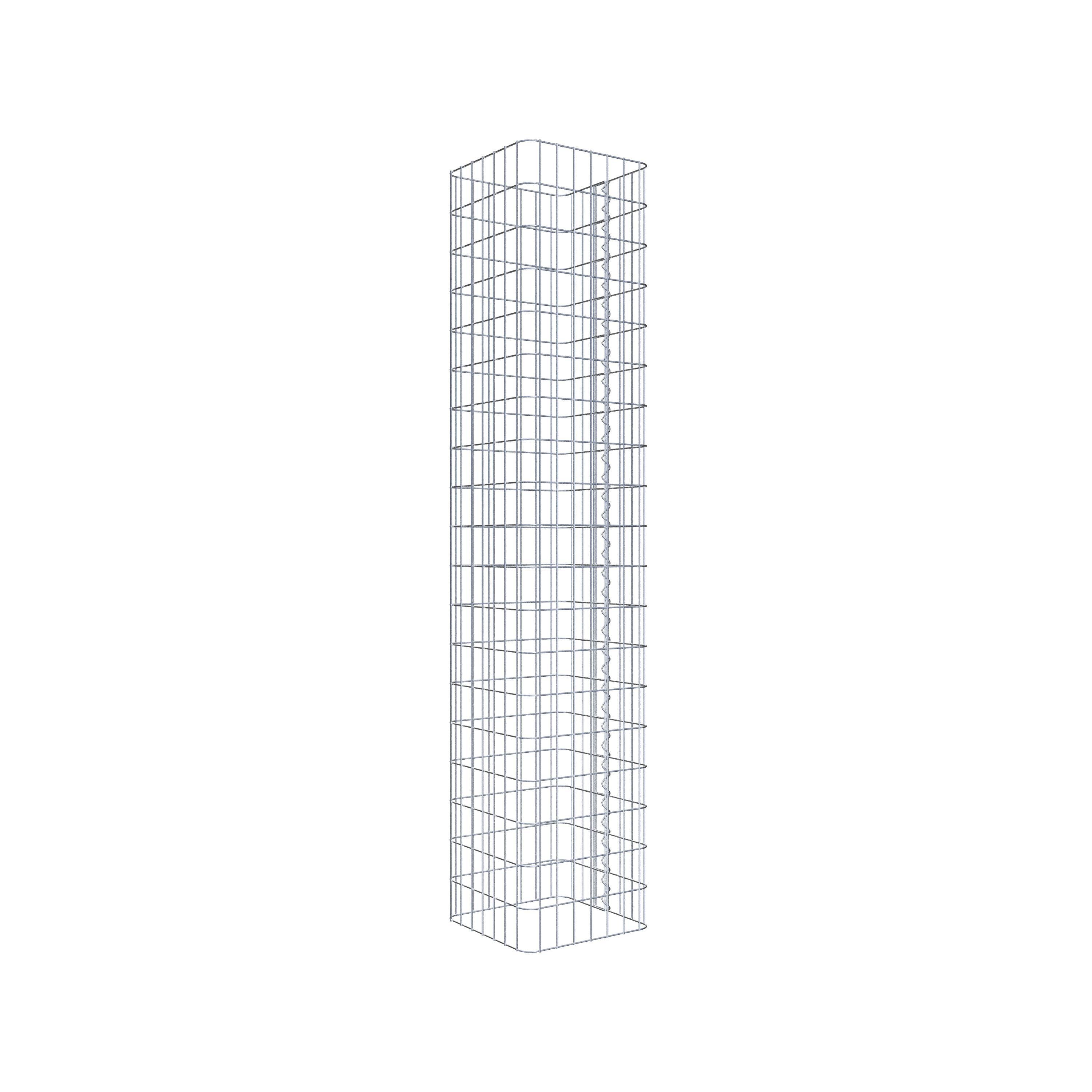 Gabionpelare 37 x 37 cm, MW 5 x 10 cm kvadrat