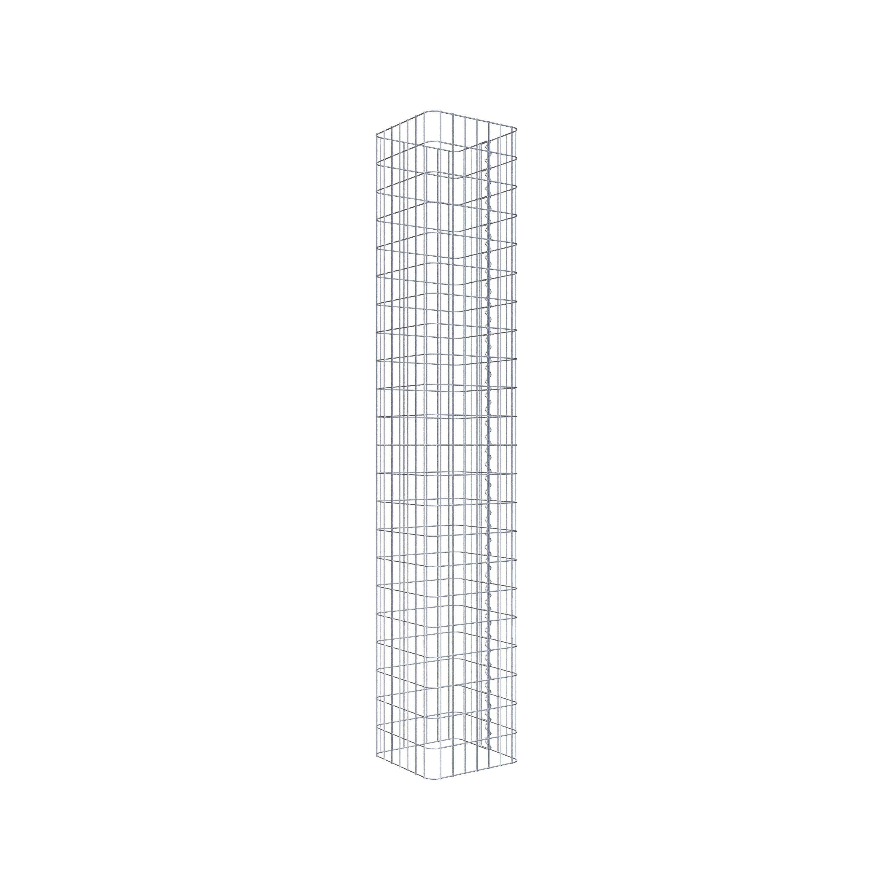 Gabionpelare 37 x 37 cm, MW 5 x 10 cm kvadrat