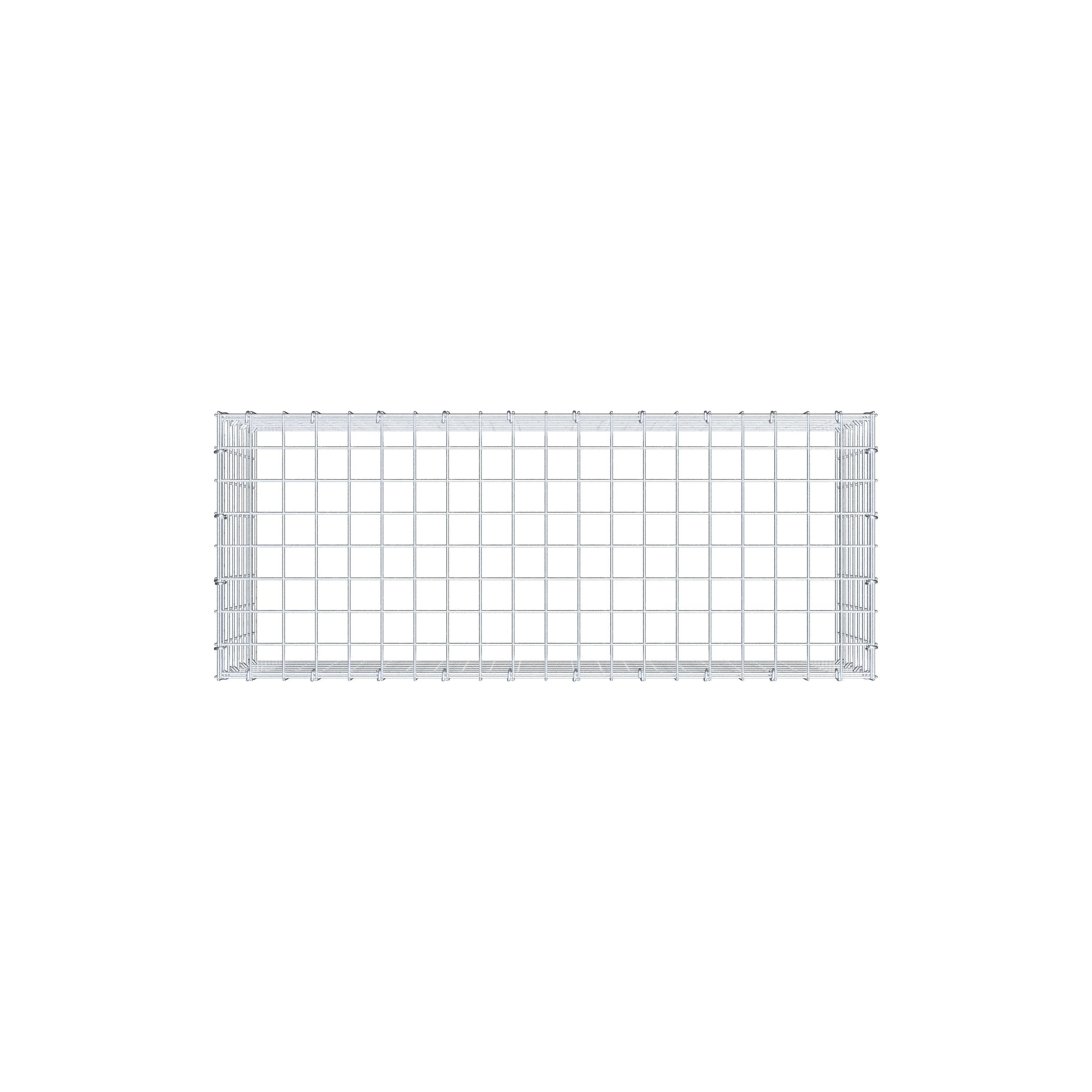 Anbaugabione Typ 3 100 cm x 40 cm x 40 cm (L x H x T), Maschenweite 5 cm x 5 cm, C-Ring