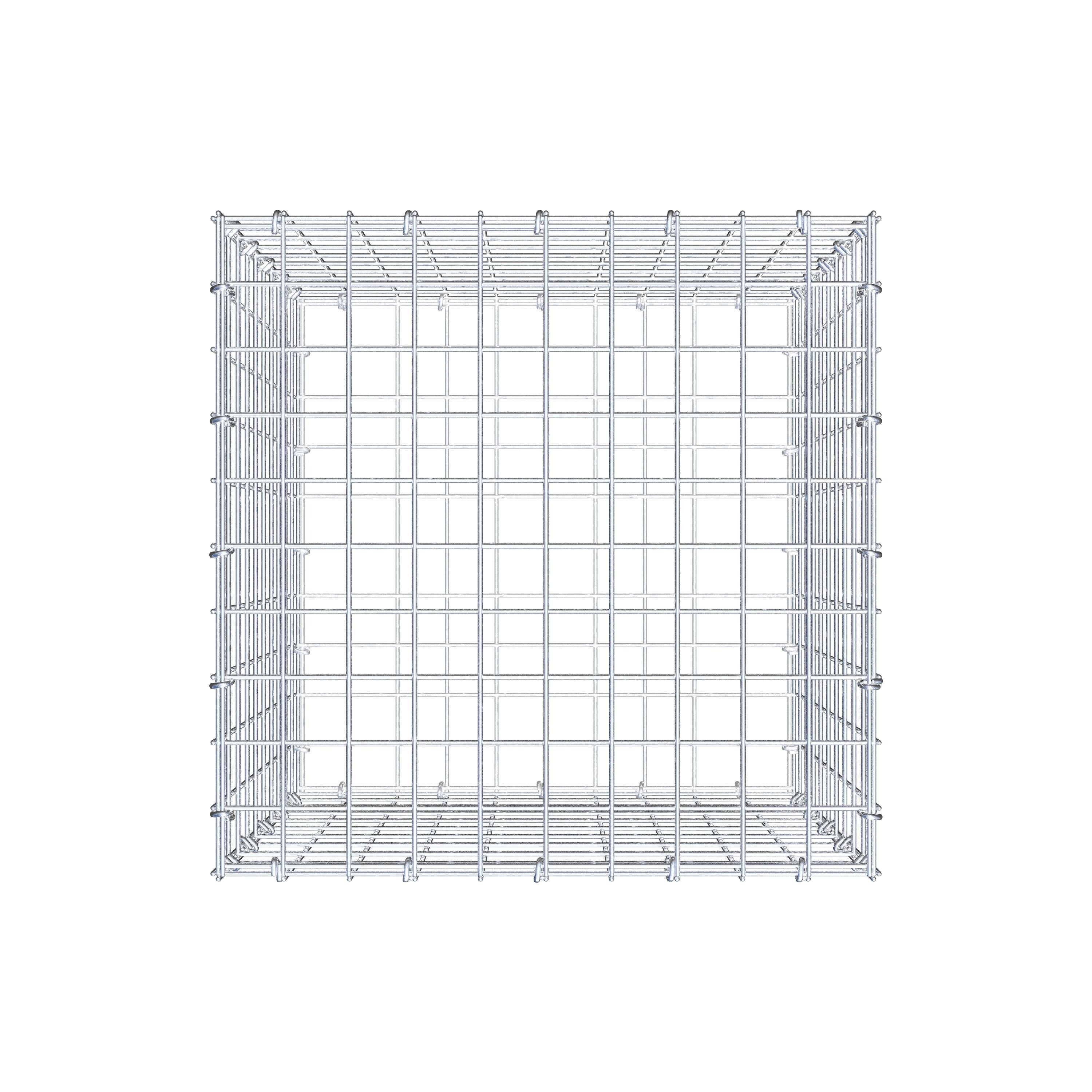 Gabion 50 cm x 50 cm x 50 cm (L x H x D), mesh size 5 cm x 5 cm, C-ring