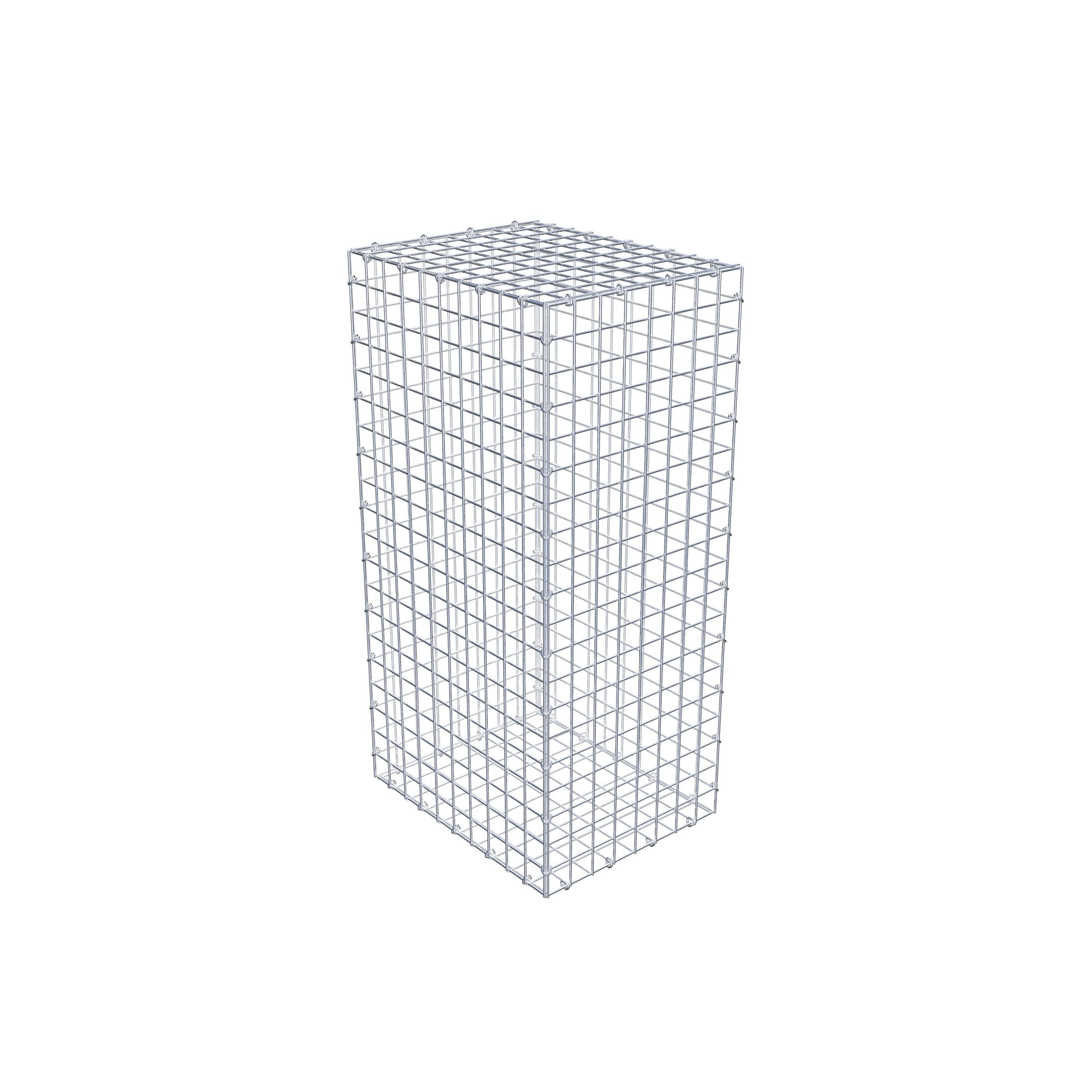 Gabion 100 cm x 50 cm x 40 cm (L x H x D), maskstorlek 5 cm x 5 cm, C-ring