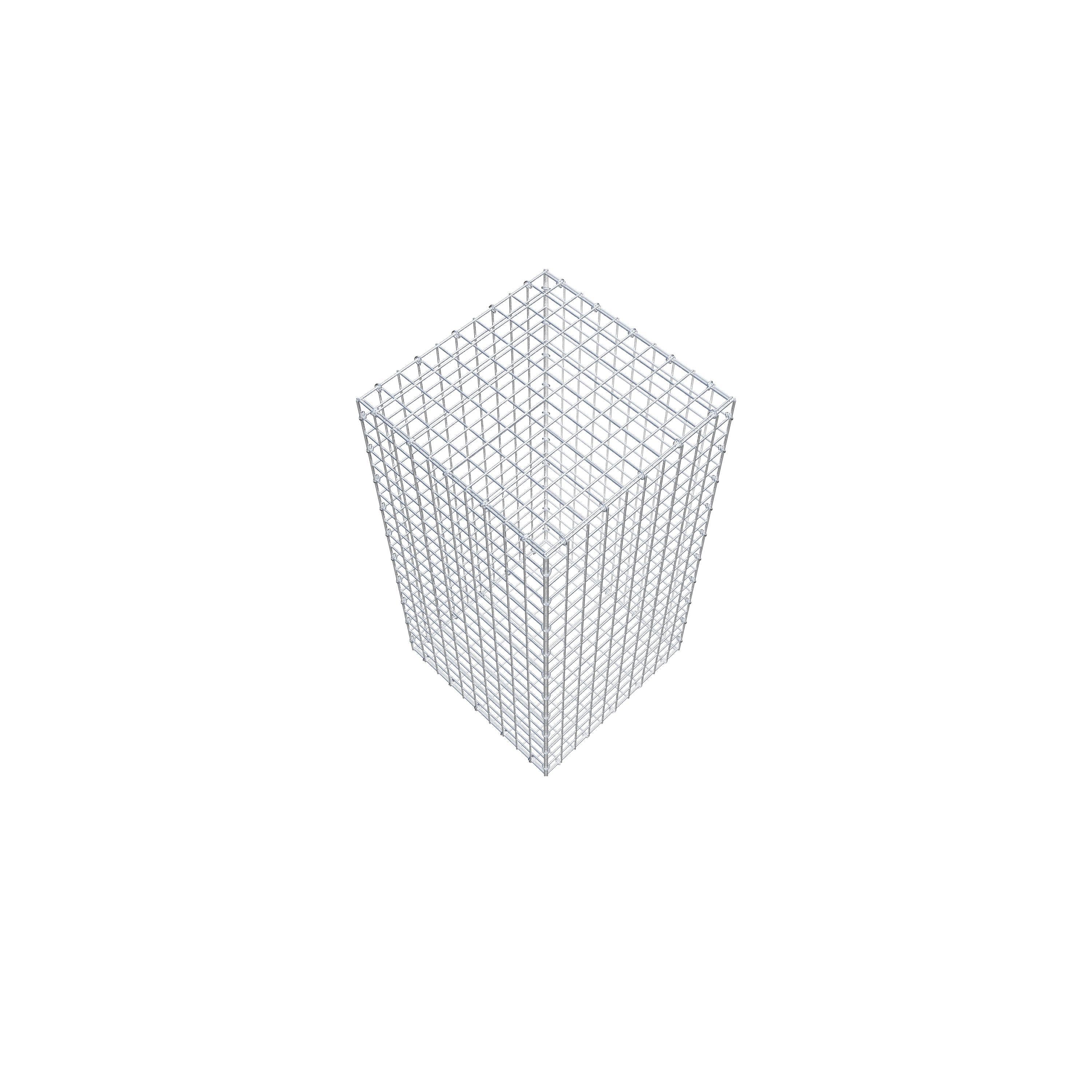 Gabion 100 cm x 50 cm x 50 cm (L x H x D), maskestørrelse 5 cm x 5 cm, C-ring