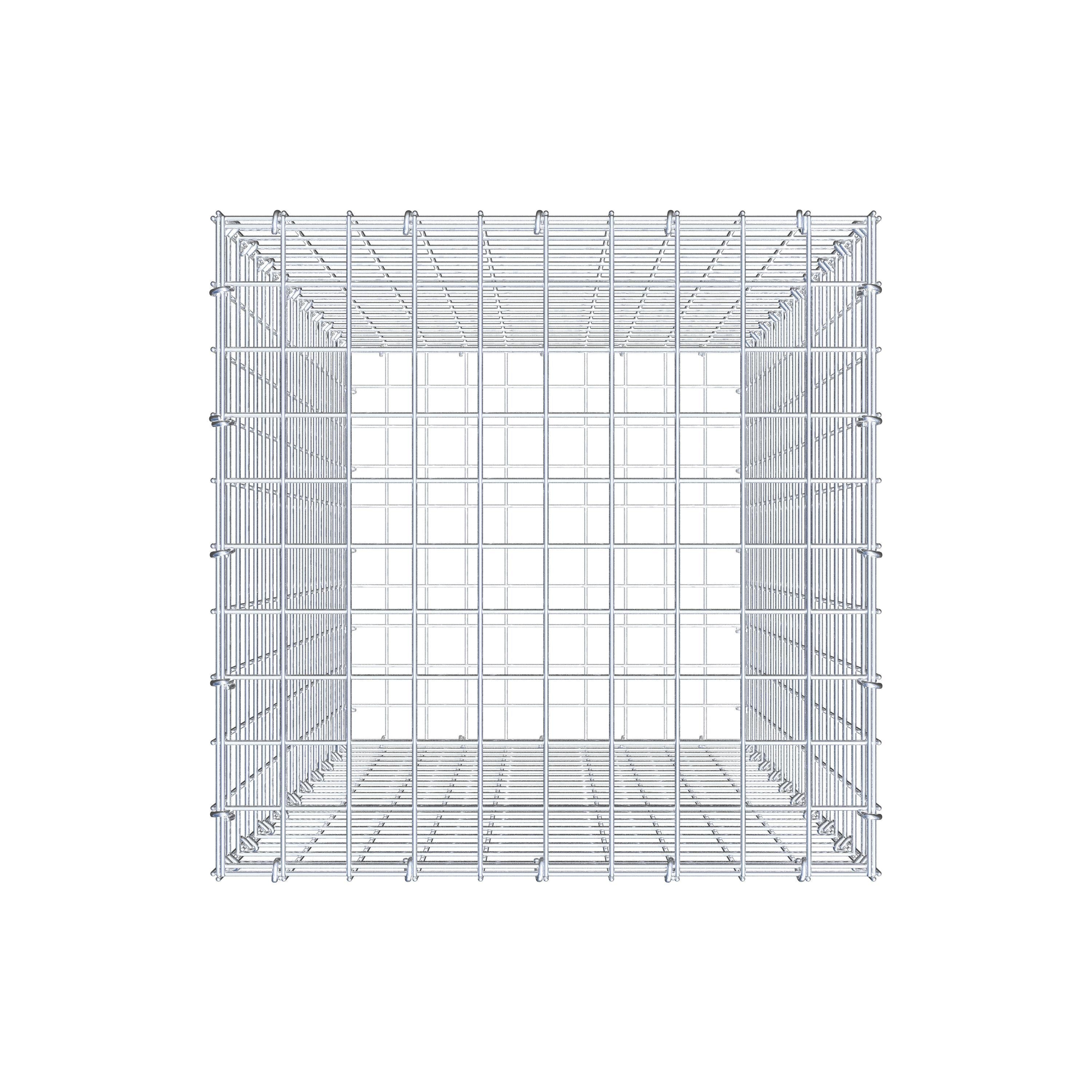 Gabion 100 cm x 50 cm x 50 cm (L x H x D), maskestørrelse 5 cm x 5 cm, C-ring