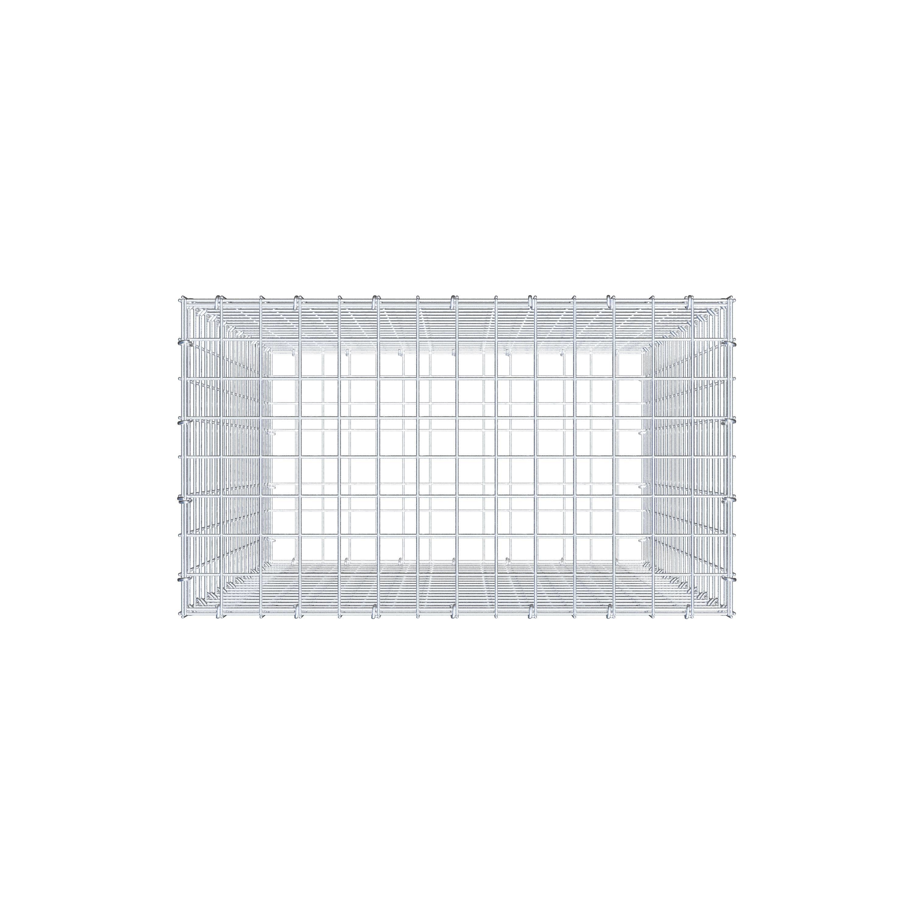 Gabion 100 cm x 70 cm x 40 cm (L x H x D), mesh size 5 cm x 5 cm, C-ring
