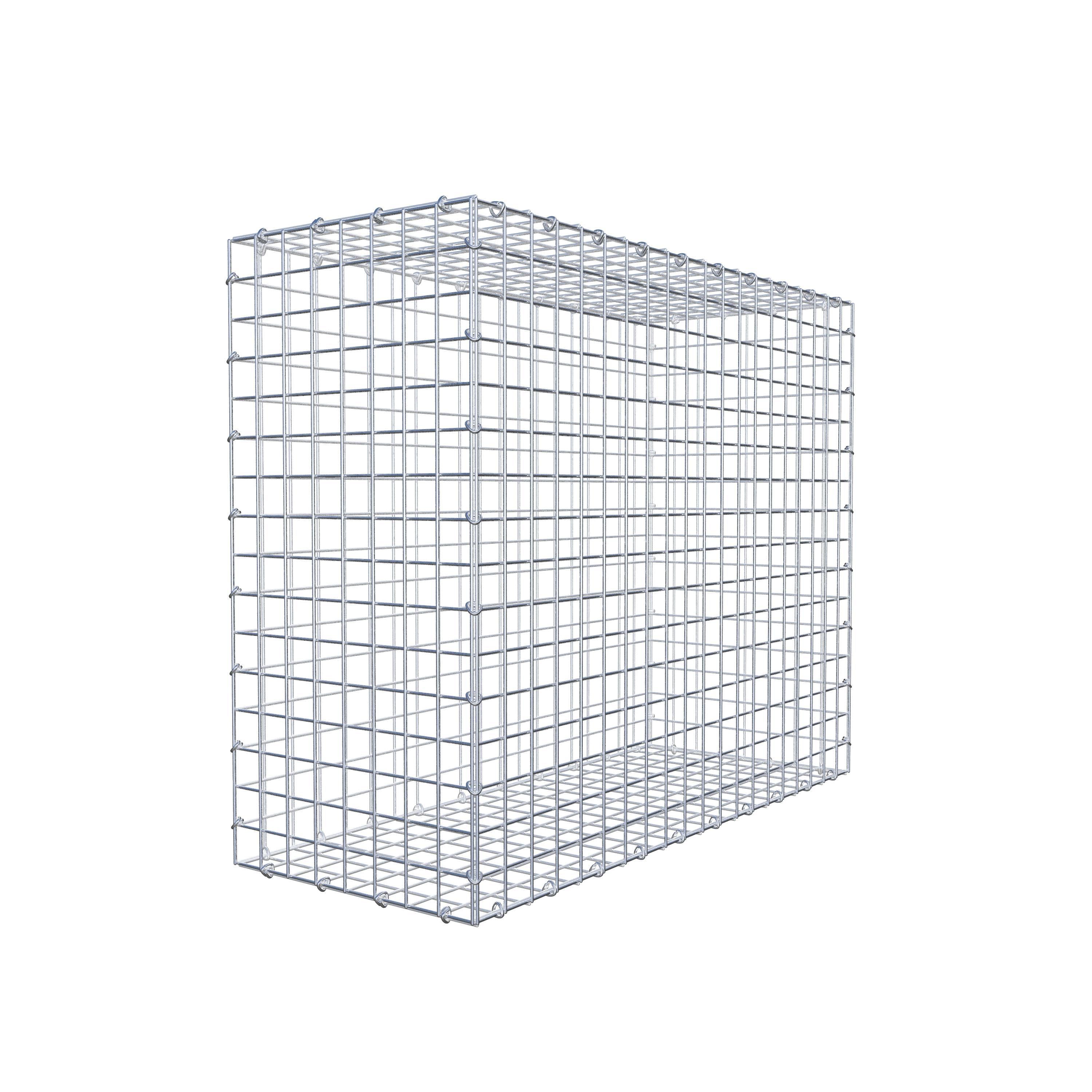 Gabion 100 cm x 80 cm x 40 cm (L x H x D), mesh size 5 cm x 5 cm, C-ring