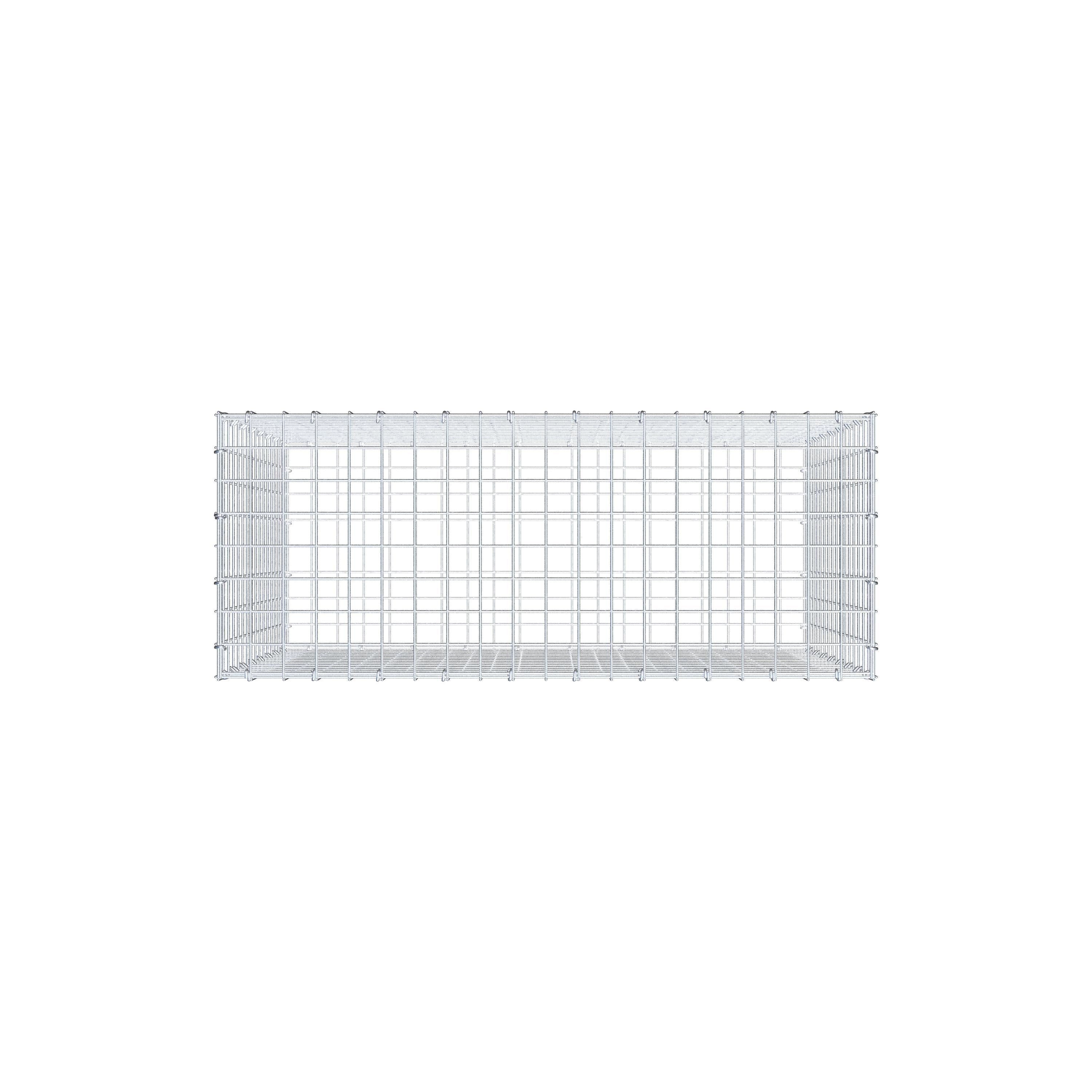 Gabion 100 cm x 80 cm x 40 cm (L x H x D), mesh size 5 cm x 5 cm, C-ring