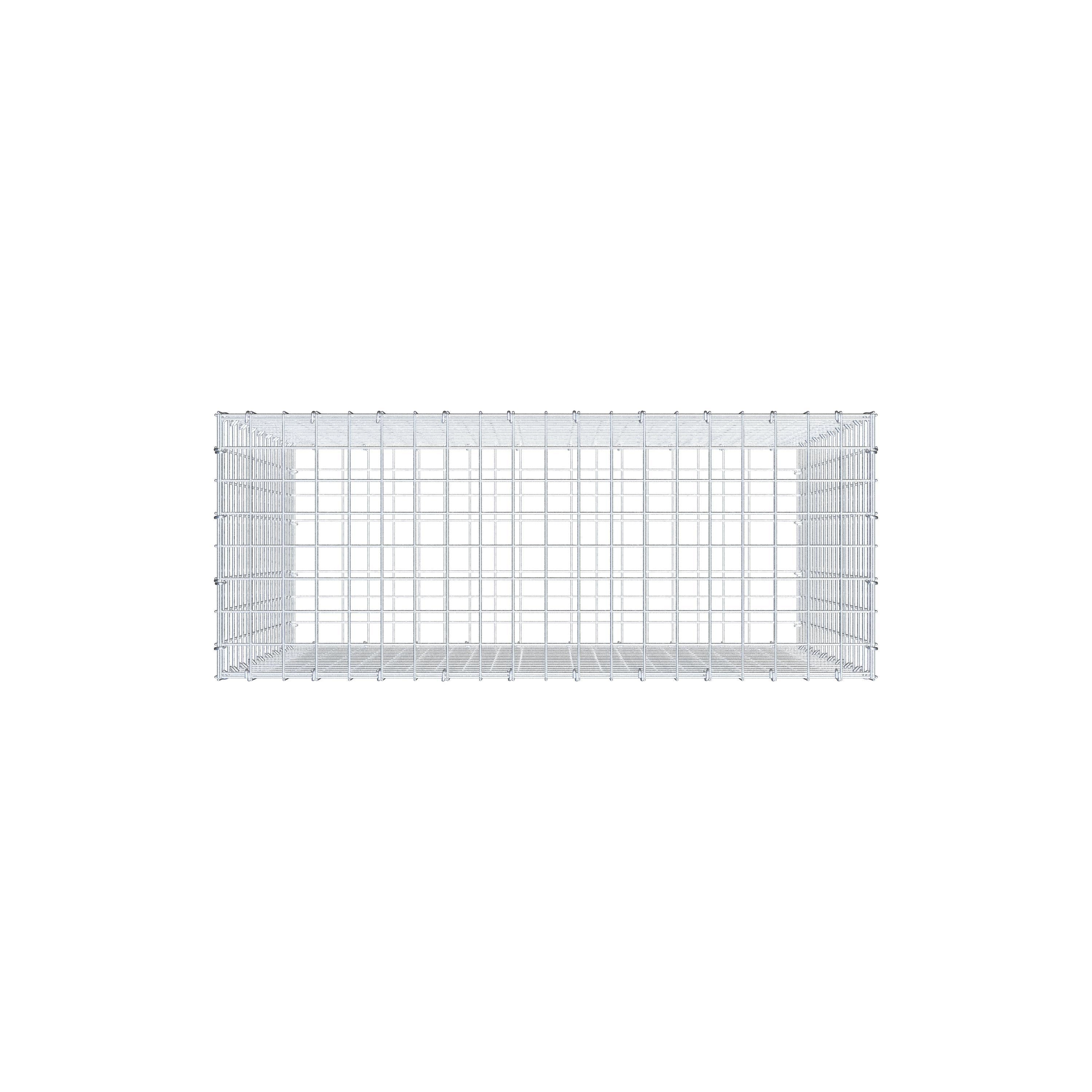 Gabion 100 cm x 90 cm x 40 cm (L x H x D), mesh size 5 cm x 5 cm, C-ring