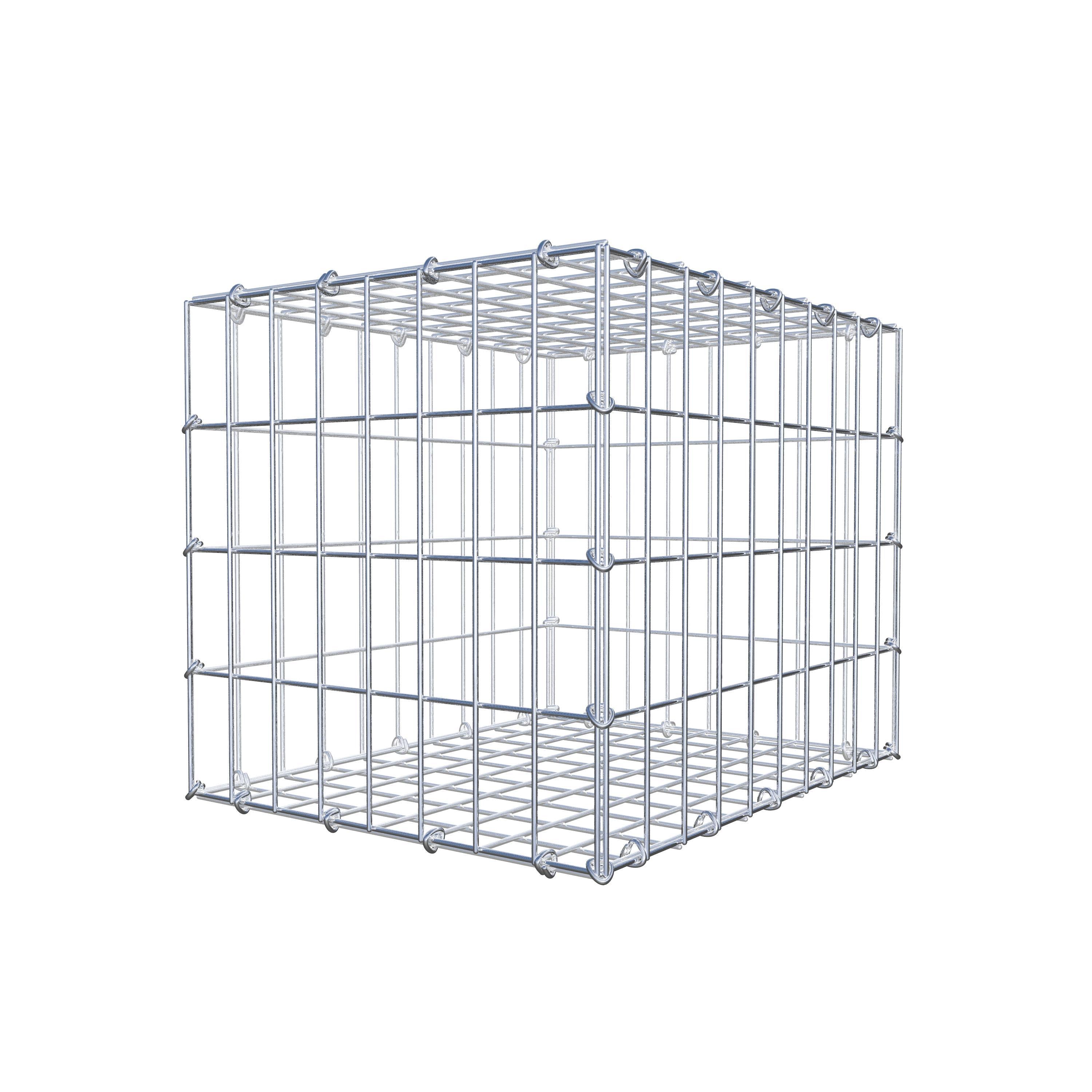 Gabion 50 cm x 40 cm x 40 cm (L x H x P), mailles 5 cm x 10 cm, anneau en C
