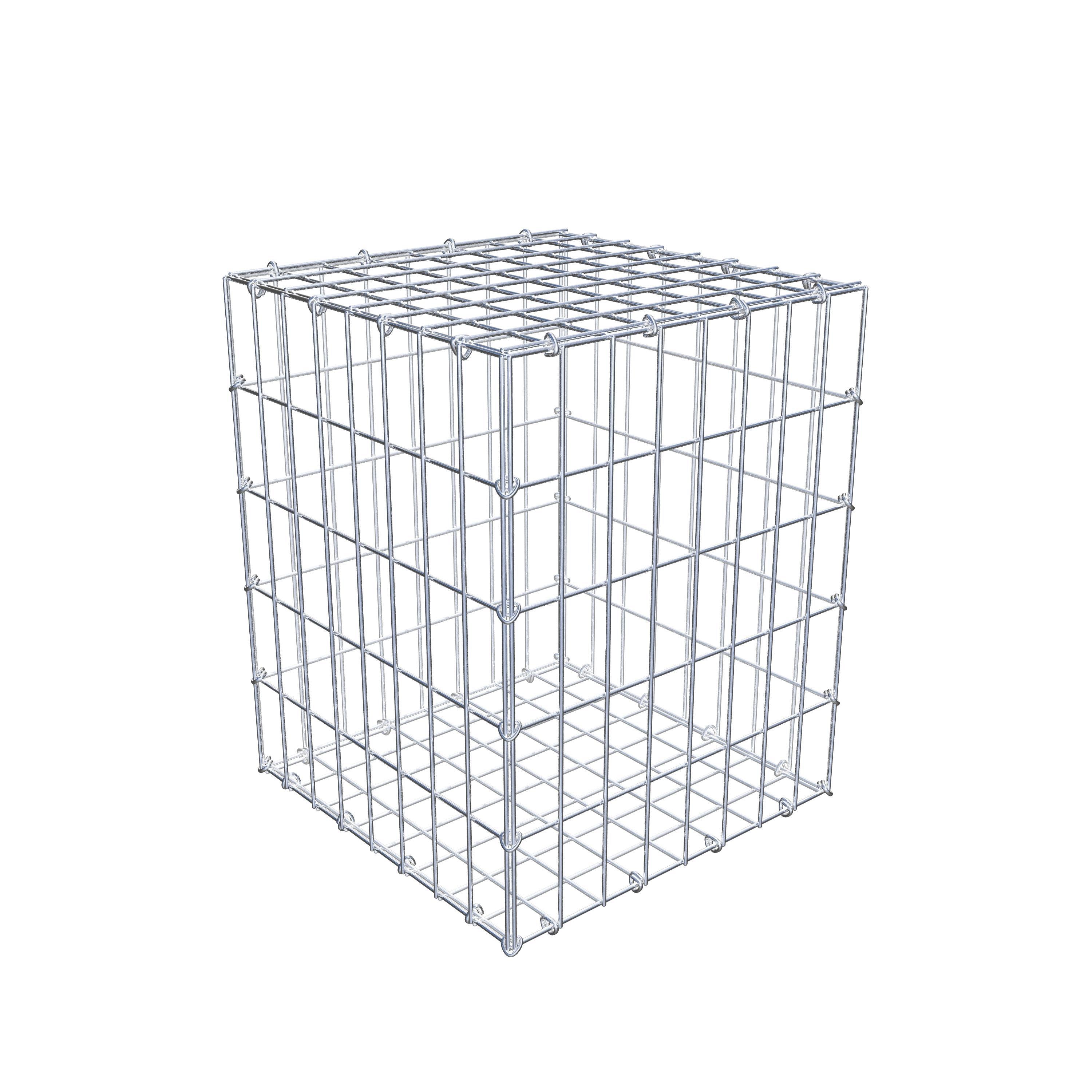 Gabion 50 cm x 40 cm x 40 cm (L x H x P), mailles 5 cm x 10 cm, anneau en C