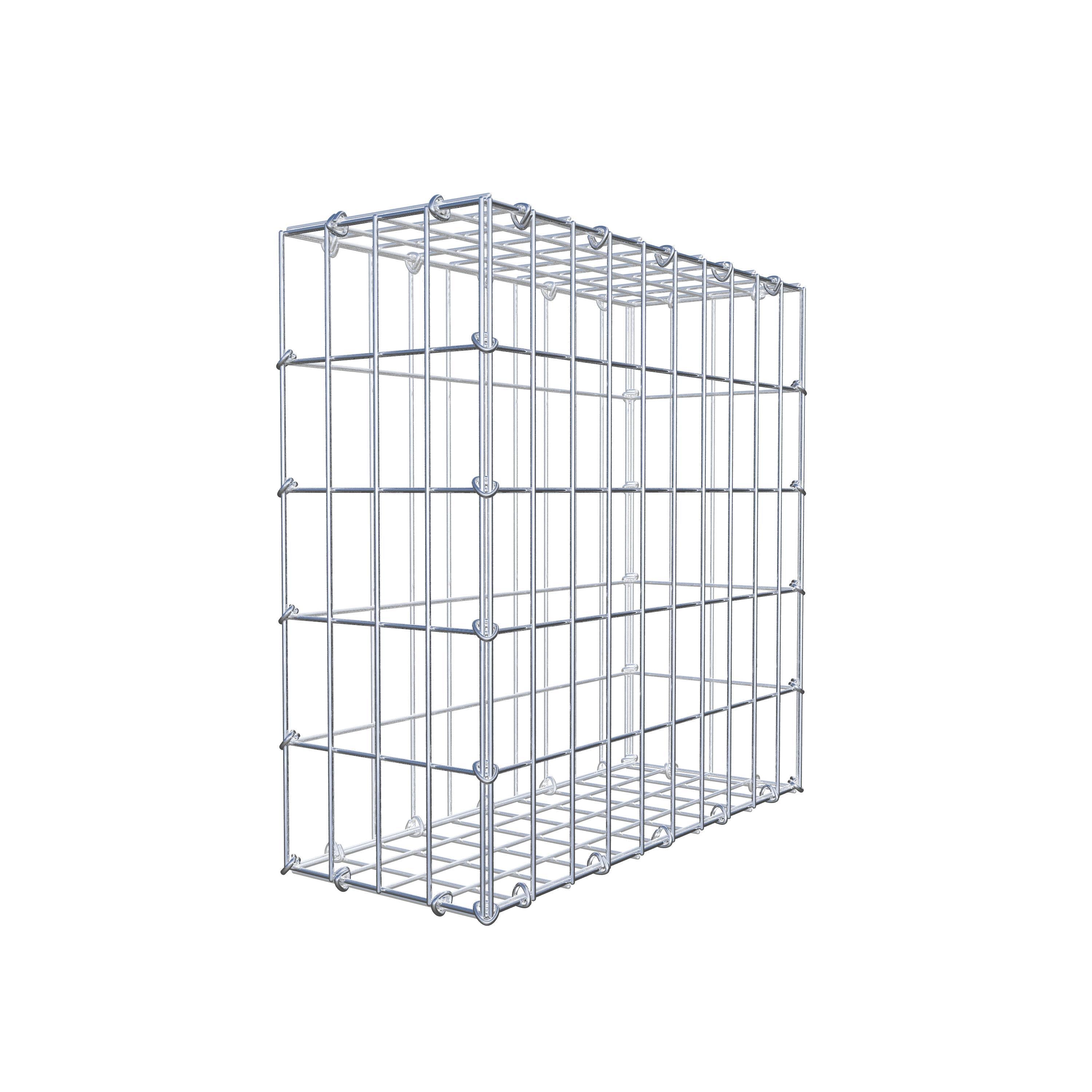 Schanskorf 50 cm x 50 cm x 20 cm (L x H x D), maaswijdte 5 cm x 10 cm, C-ring