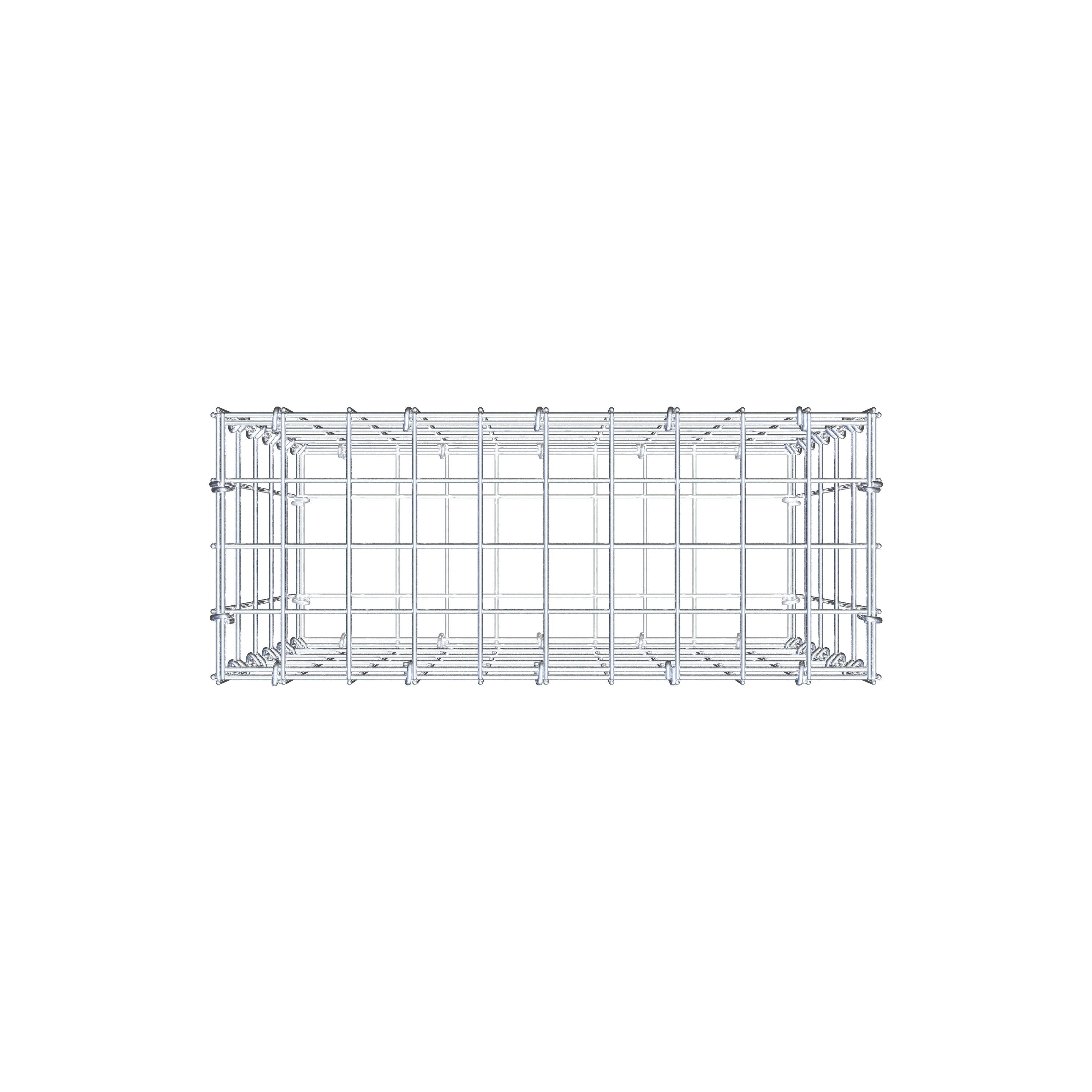 Gabion 50 cm x 50 cm x 20 cm (L x H x D), mesh size 5 cm x 10 cm, C-ring