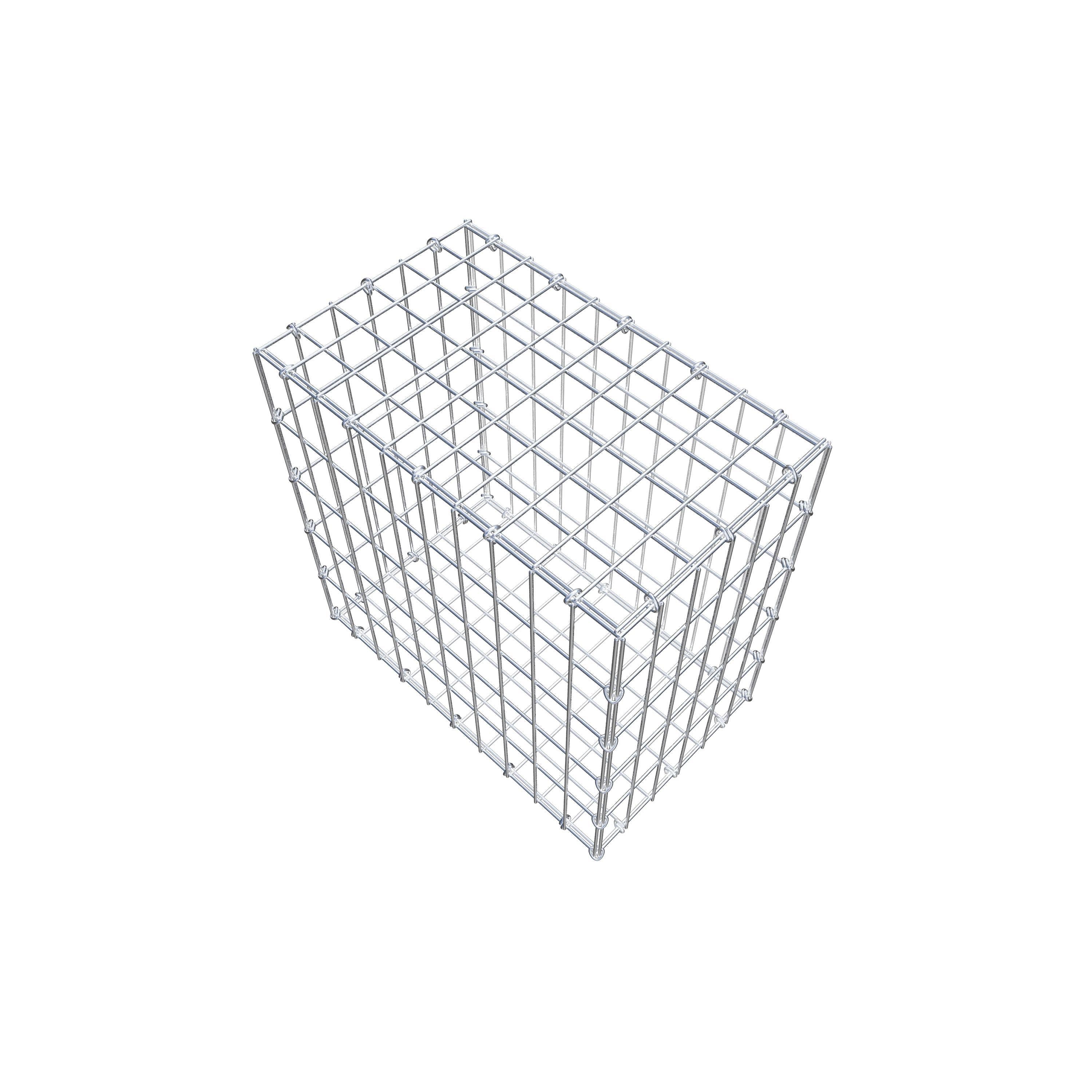 Gabion 50 cm x 50 cm x 30 cm (L x H x P), mailles 5 cm x 10 cm, anneau en C