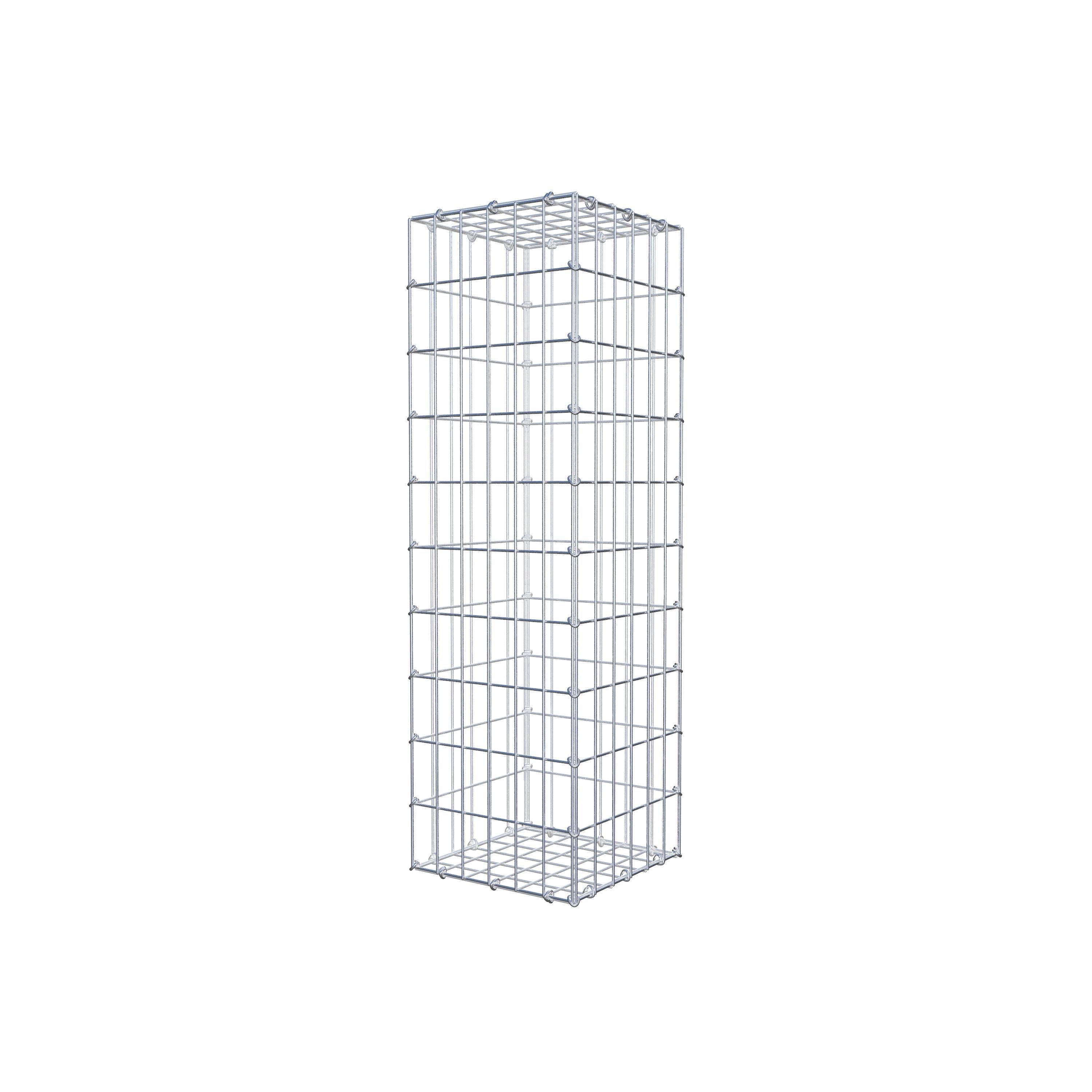 Gabion 100 cm x 30 cm x 30 cm (L x H x P), mailles 5 cm x 10 cm, anneau en C