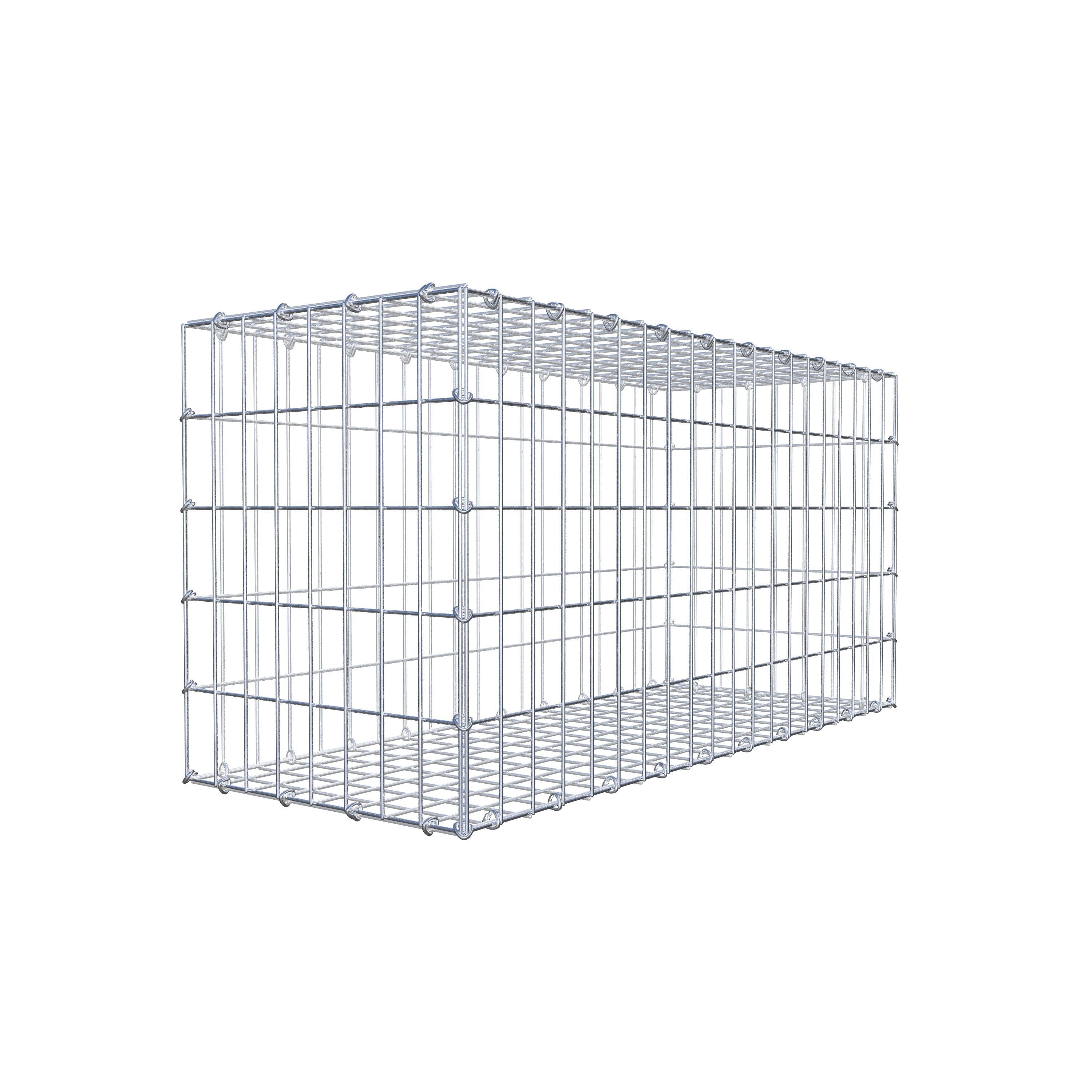 Gabion 100 cm x 50 cm x 40 cm (L x H x P), mailles 5 cm x 10 cm, anneau en C