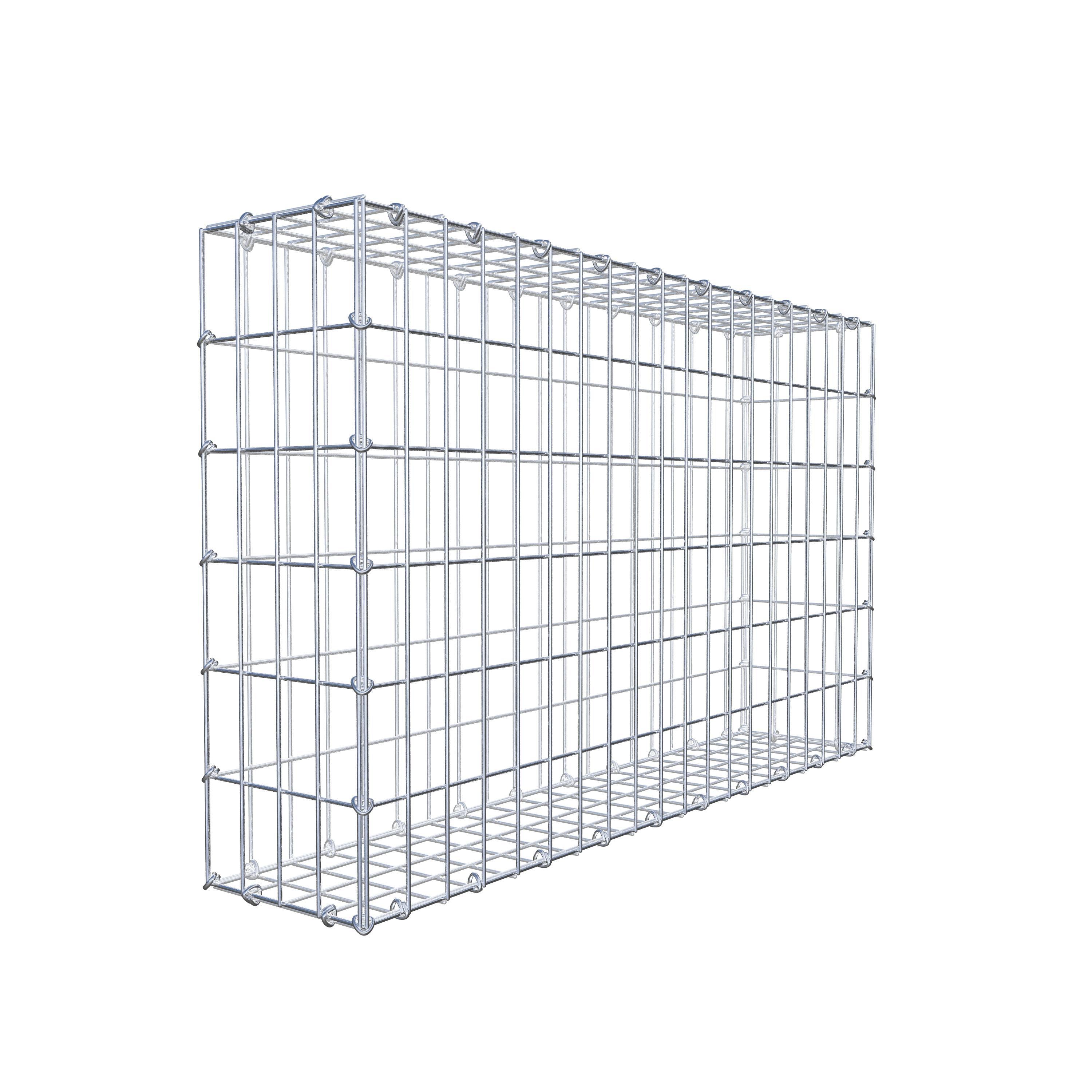 Gabion 100 cm x 60 cm x 20 cm (L x H x P), mailles 5 cm x 10 cm, anneau en C