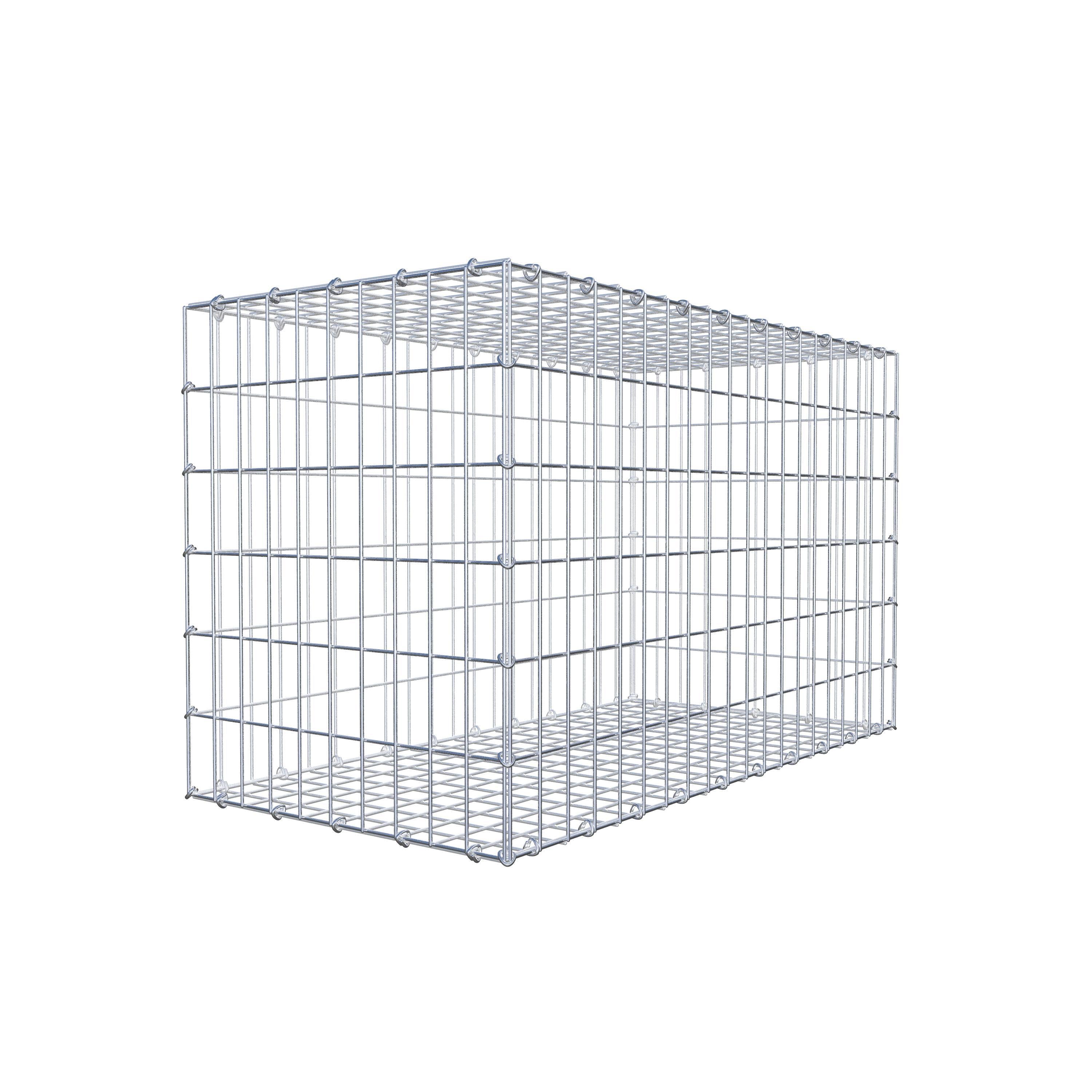 Gabion 100 cm x 60 cm x 50 cm (L x H x P), mailles 5 cm x 10 cm, anneau en C