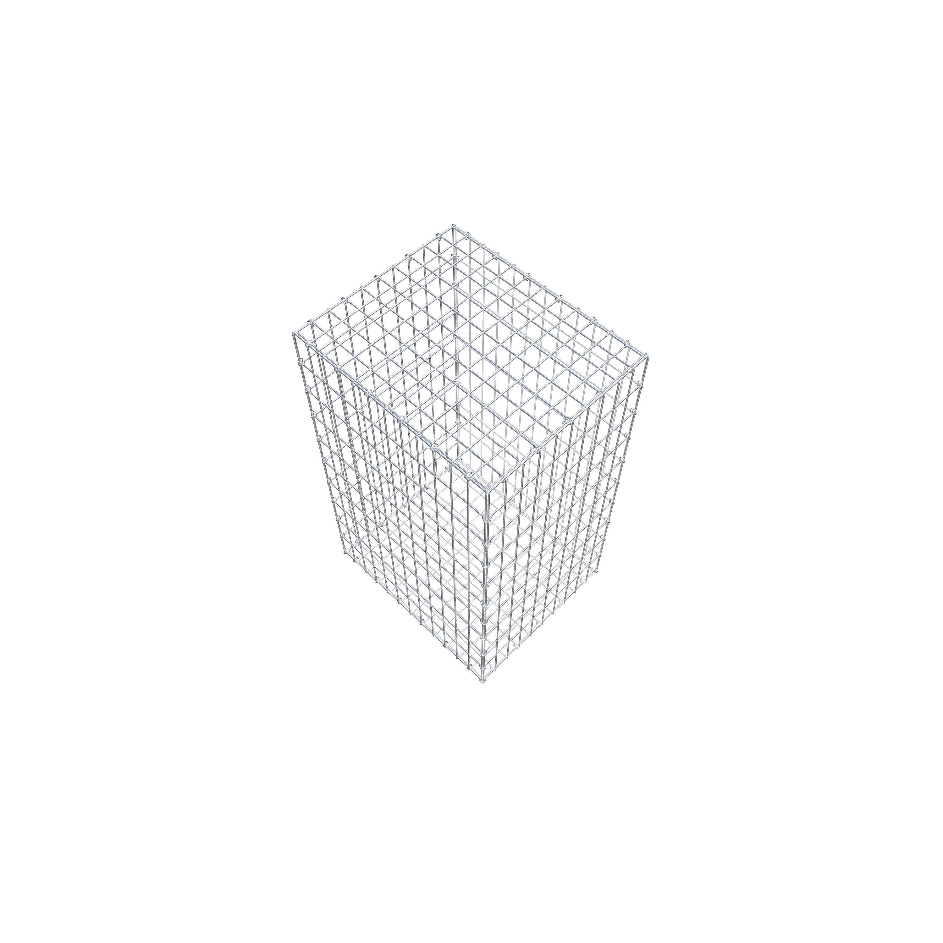 Gabion 100 cm x 60 cm x 50 cm (L x H x P), mailles 5 cm x 10 cm, anneau en C