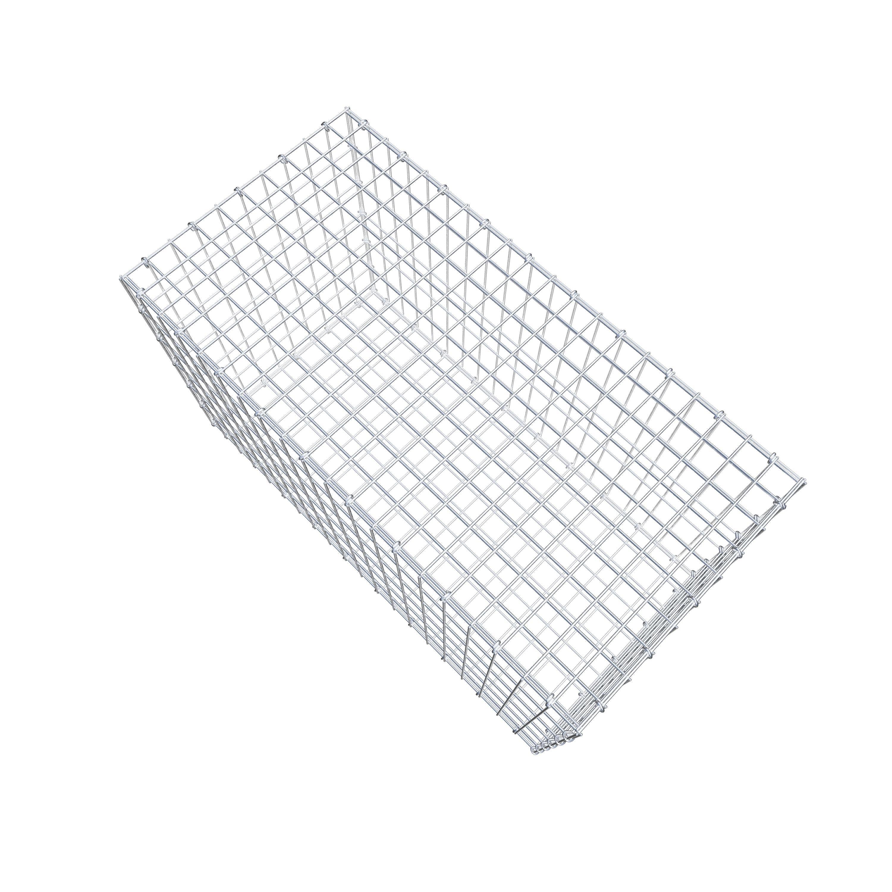 Gabion 100 cm x 60 cm x 50 cm (L x H x P), mailles 5 cm x 10 cm, anneau en C