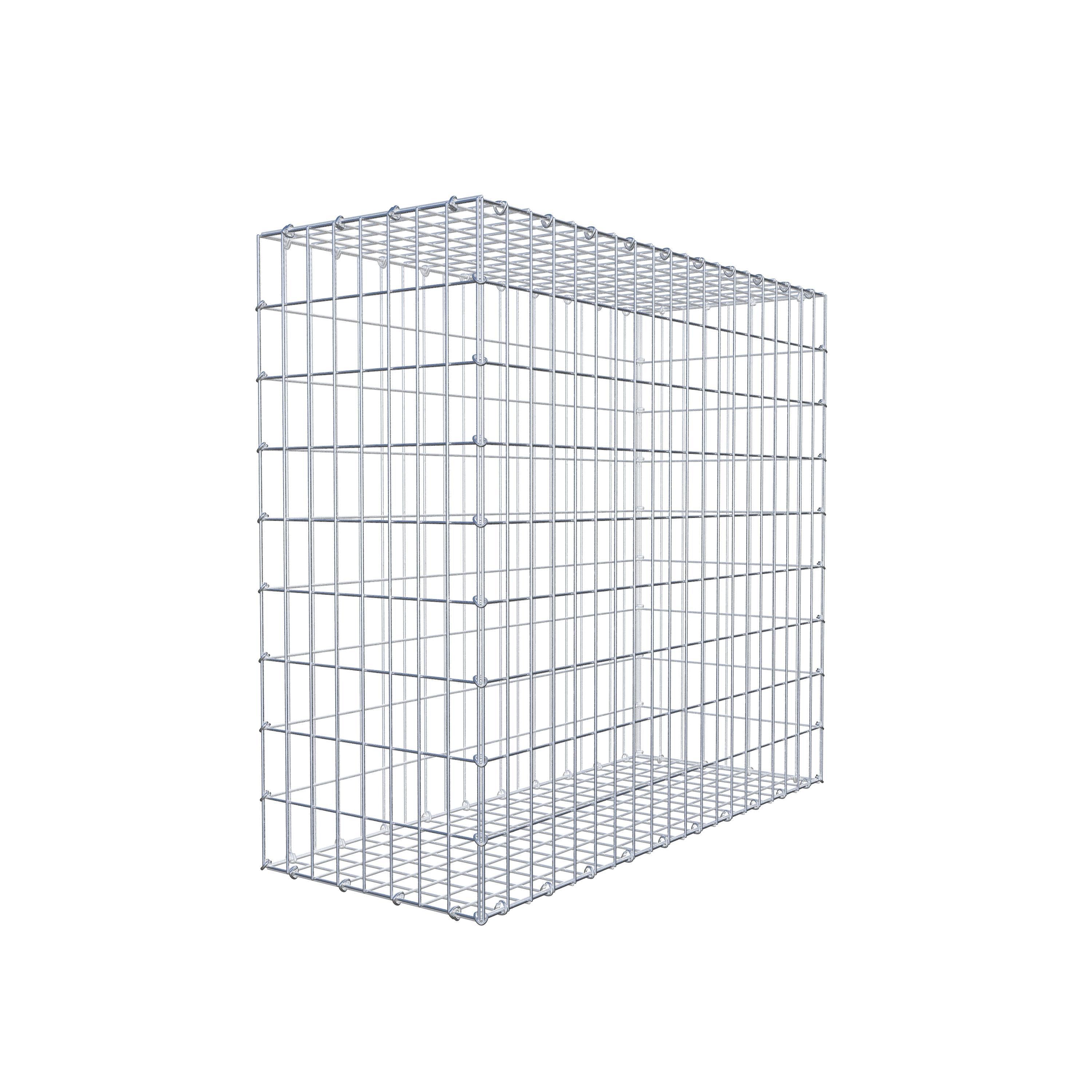 Gabion 100 cm x 90 cm x 40 cm (L x H x P), mailles 5 cm x 10 cm, anneau en C