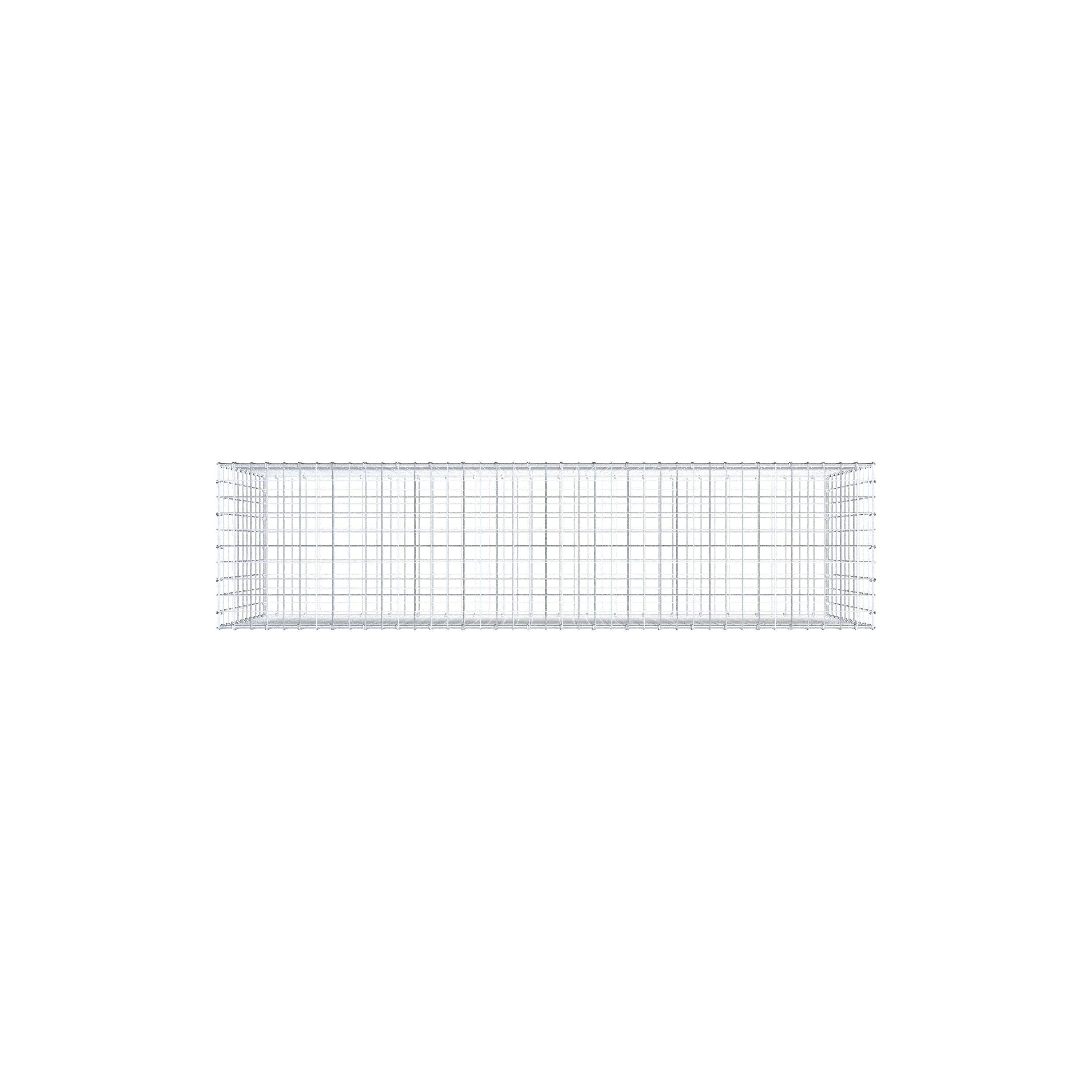 Schanskorf 200 cm x 100 cm x 50 cm (L x H x D), maaswijdte 5 cm x 10 cm, C-ring