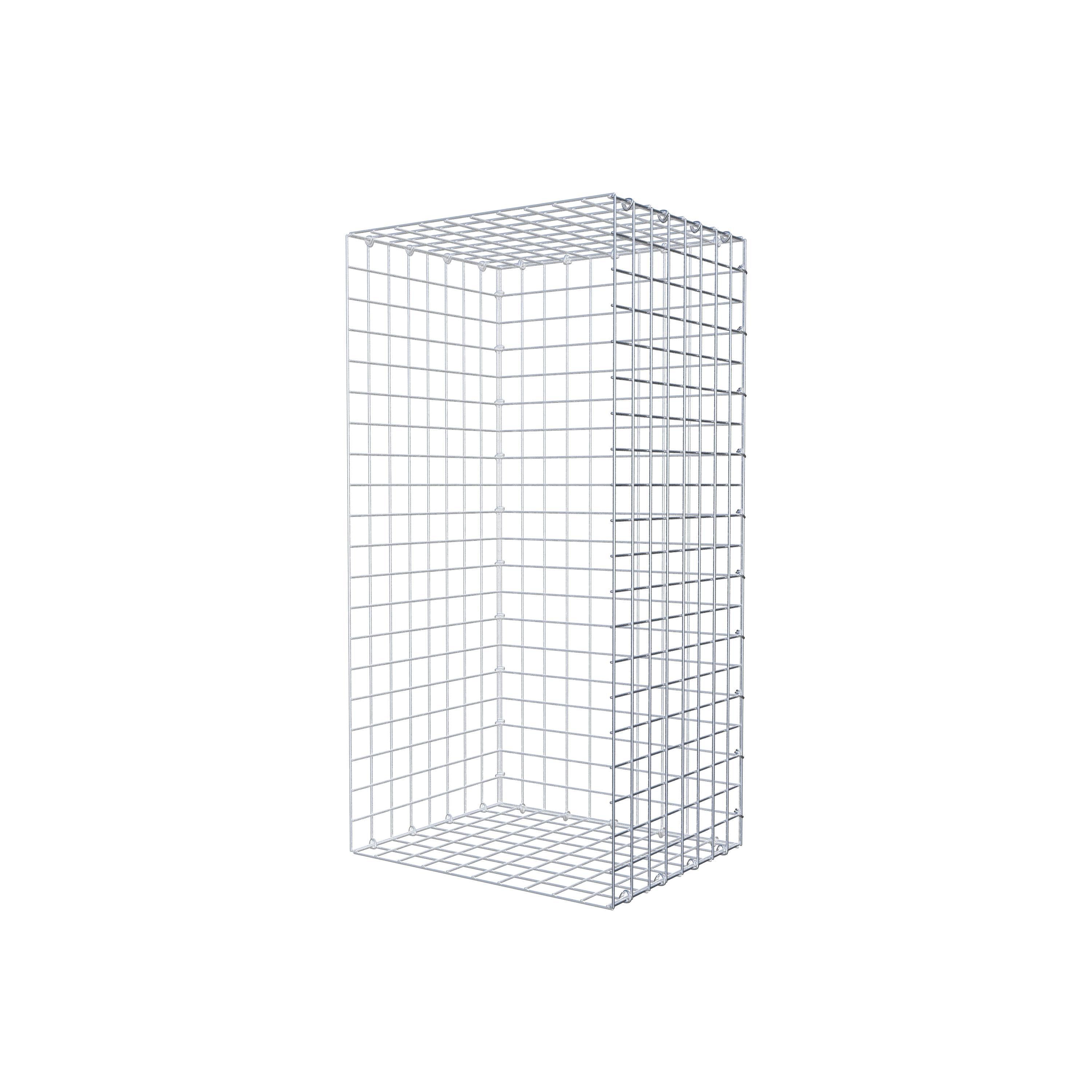 Fourche rapportée type 2 100 cm x 40 cm x 50 cm (L x H x P), mailles 5 cm x 5 cm, anneau C
