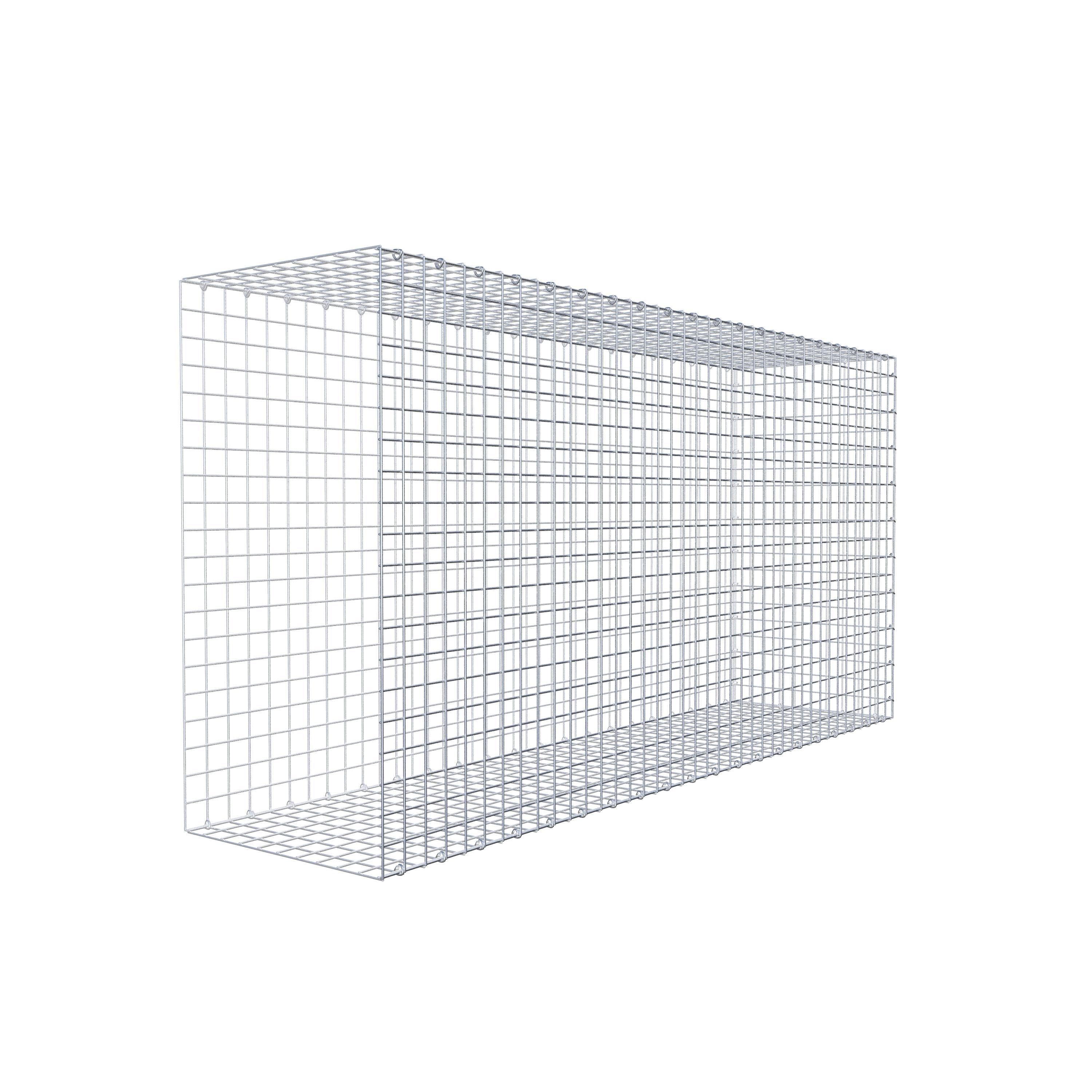 Anbaugabione Typ 2 200 cm x 100 cm x 50 cm (L x H x T), Maschenweite 5 cm x 5 cm, C-Ring