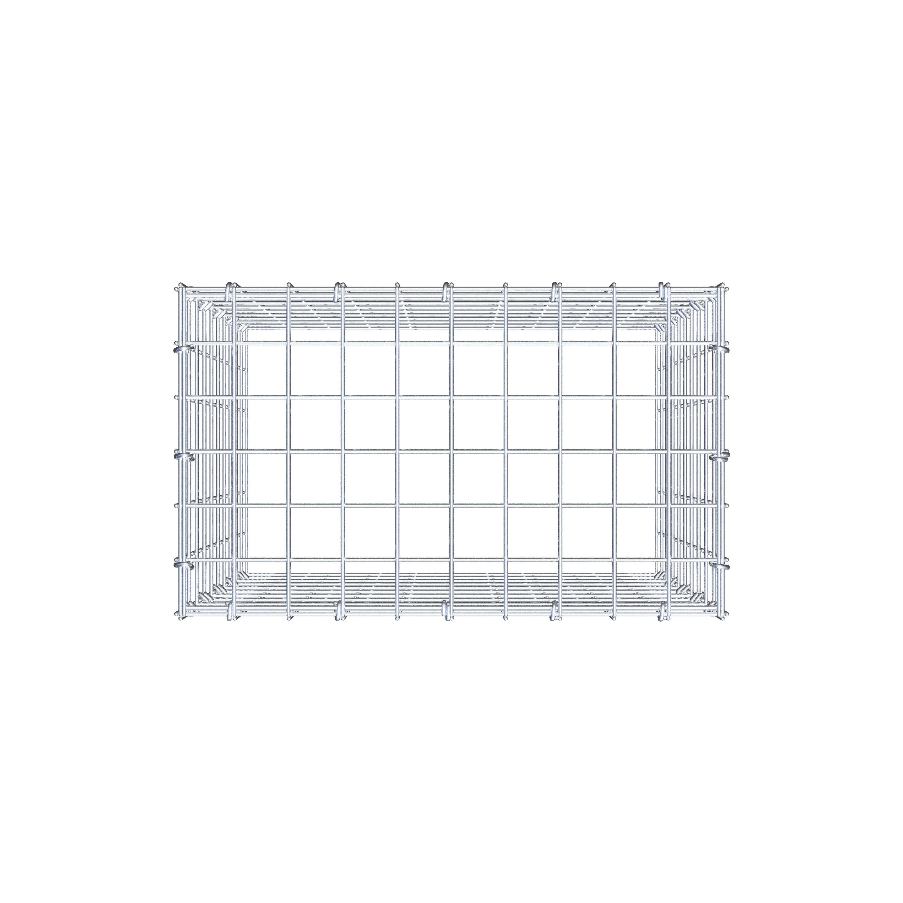 Add-on pool type 3 50 cm x 50 cm x 30 cm (L x H x D), maaswijdte 5 cm x 5 cm, C-ring