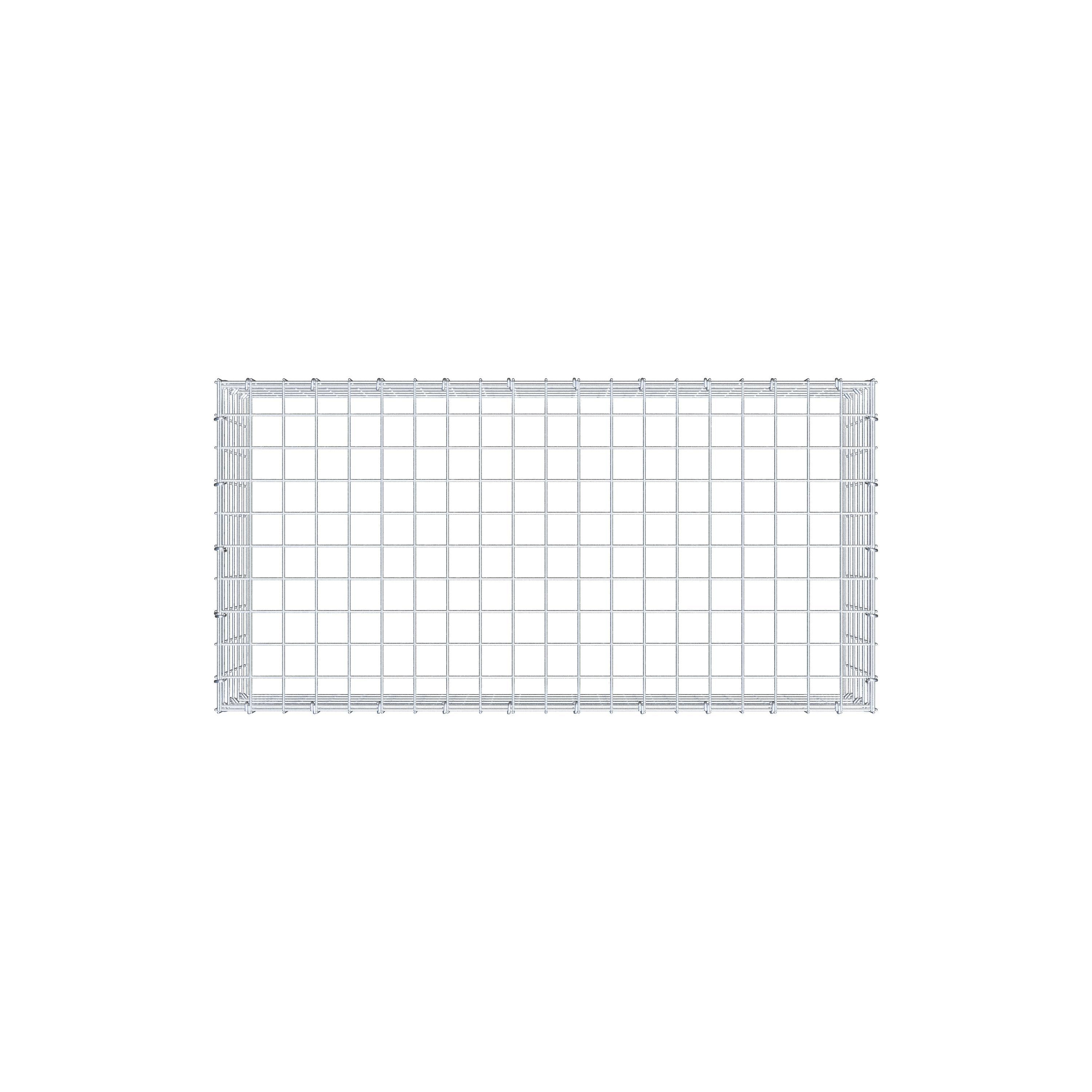 Anbaugabione Typ 3 100 cm x 30 cm x 50 cm (L x H x T), Maschenweite 5 cm x 5 cm, C-Ring