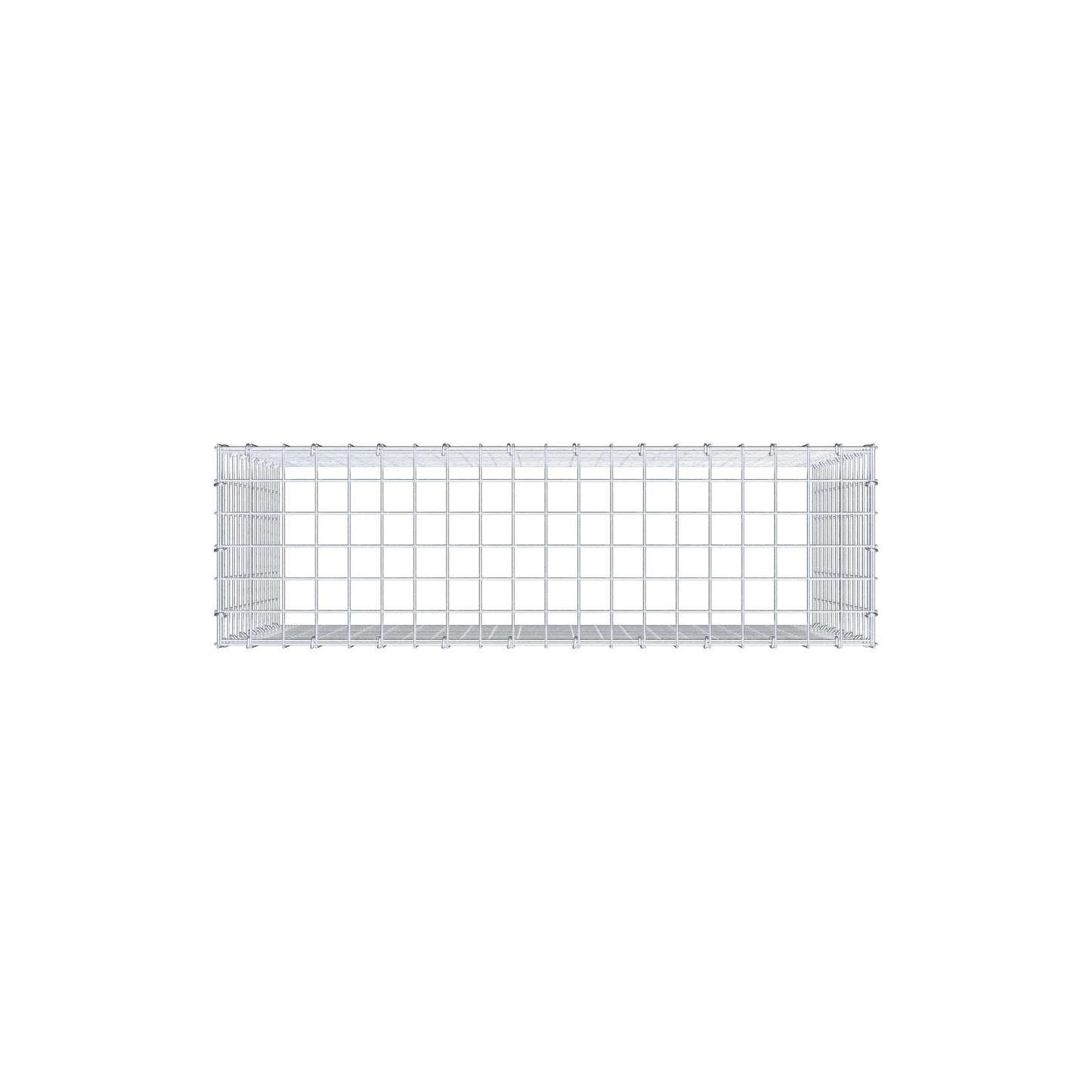 Mounted gabion type 3 100 cm x 70 cm x 30 cm (L x H x D), mesh size 5 cm x 5 cm, C-ring